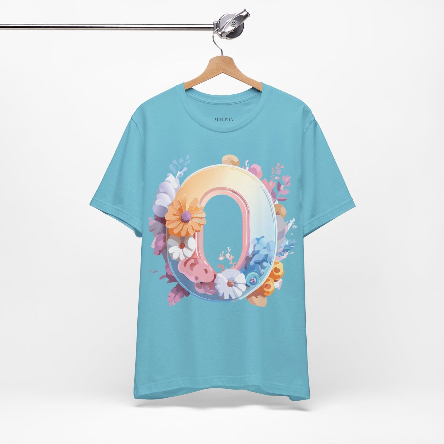 Natural Cotton Tee Shirt - Letters Collection - O Printify