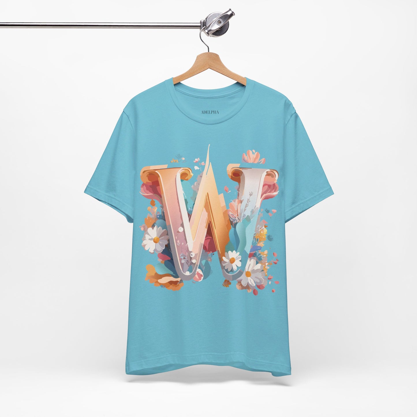Natural Cotton Tee Shirt - Letters Collection - W Printify