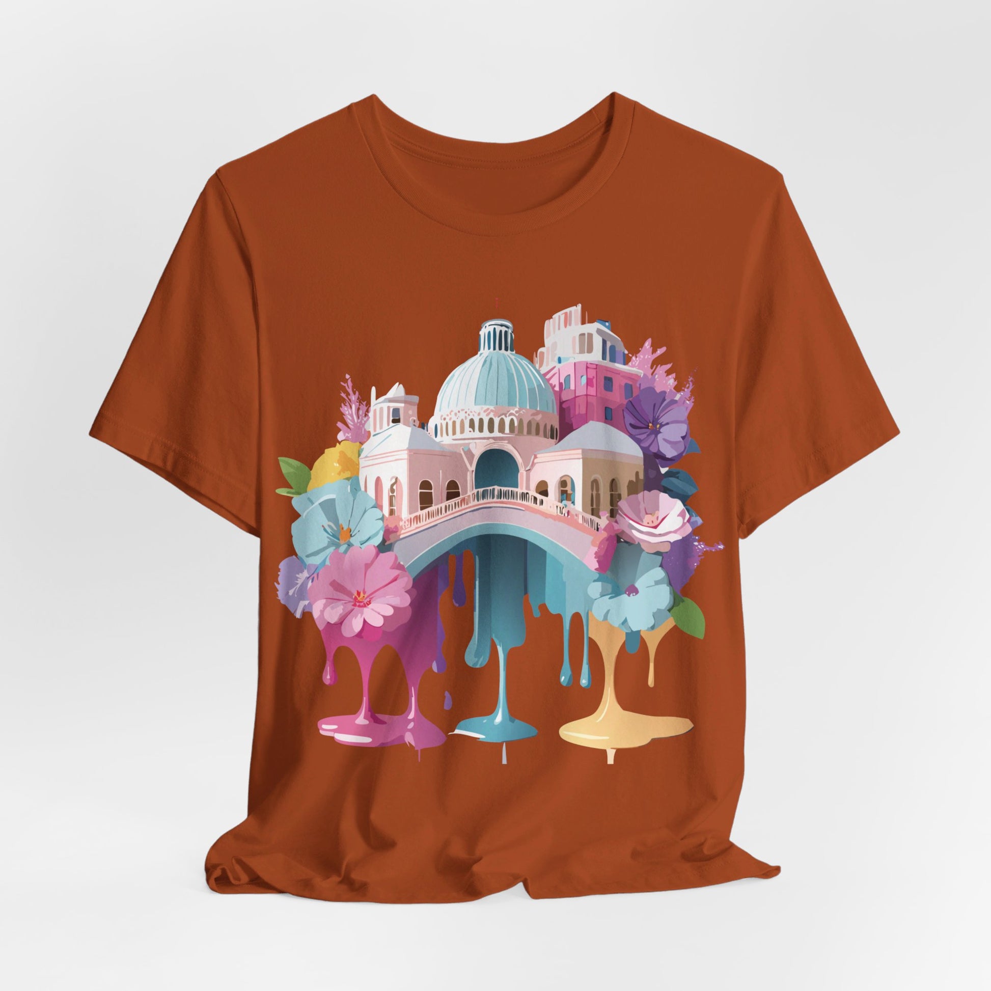 Natural Cotton Tee Shirt - Beautiful Places Collection - Venice Printify