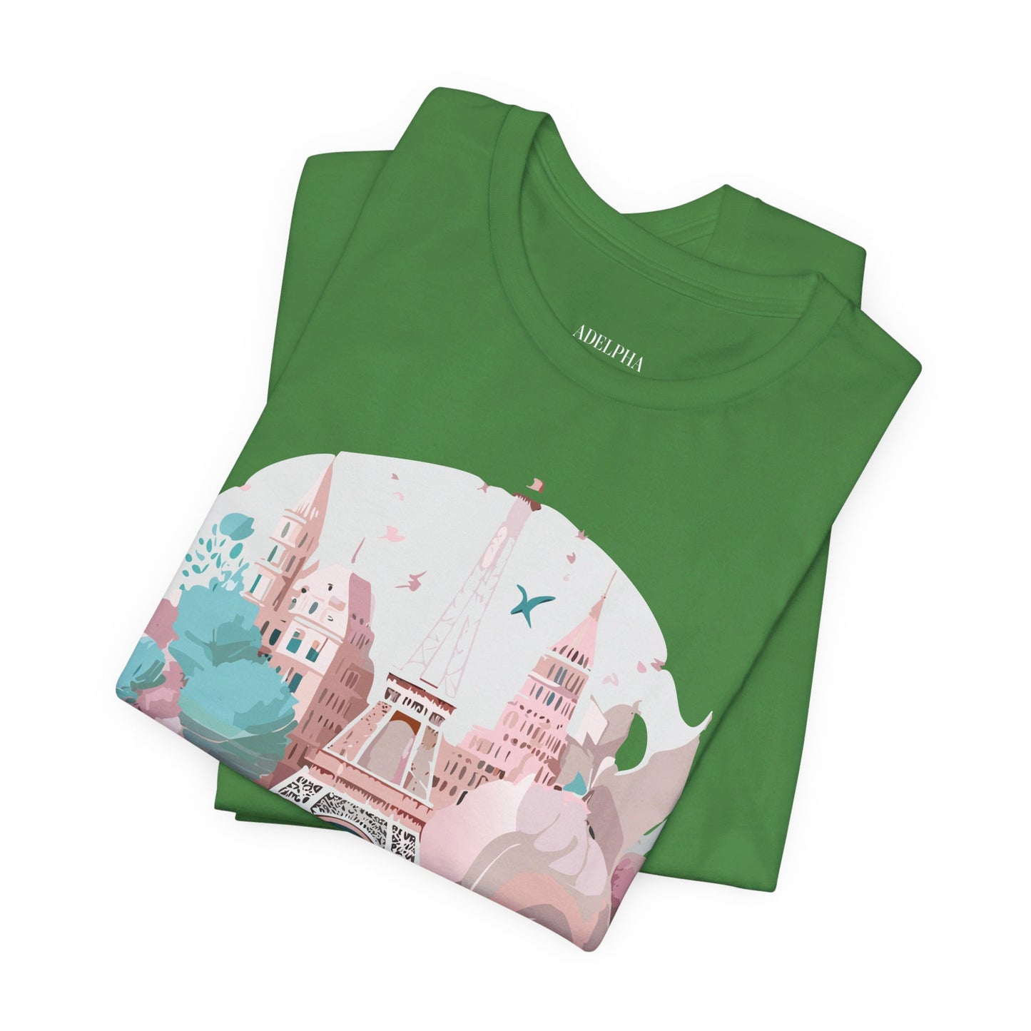 Natural Cotton Tee Shirt - Beautiful Places Collection - Paris Printify