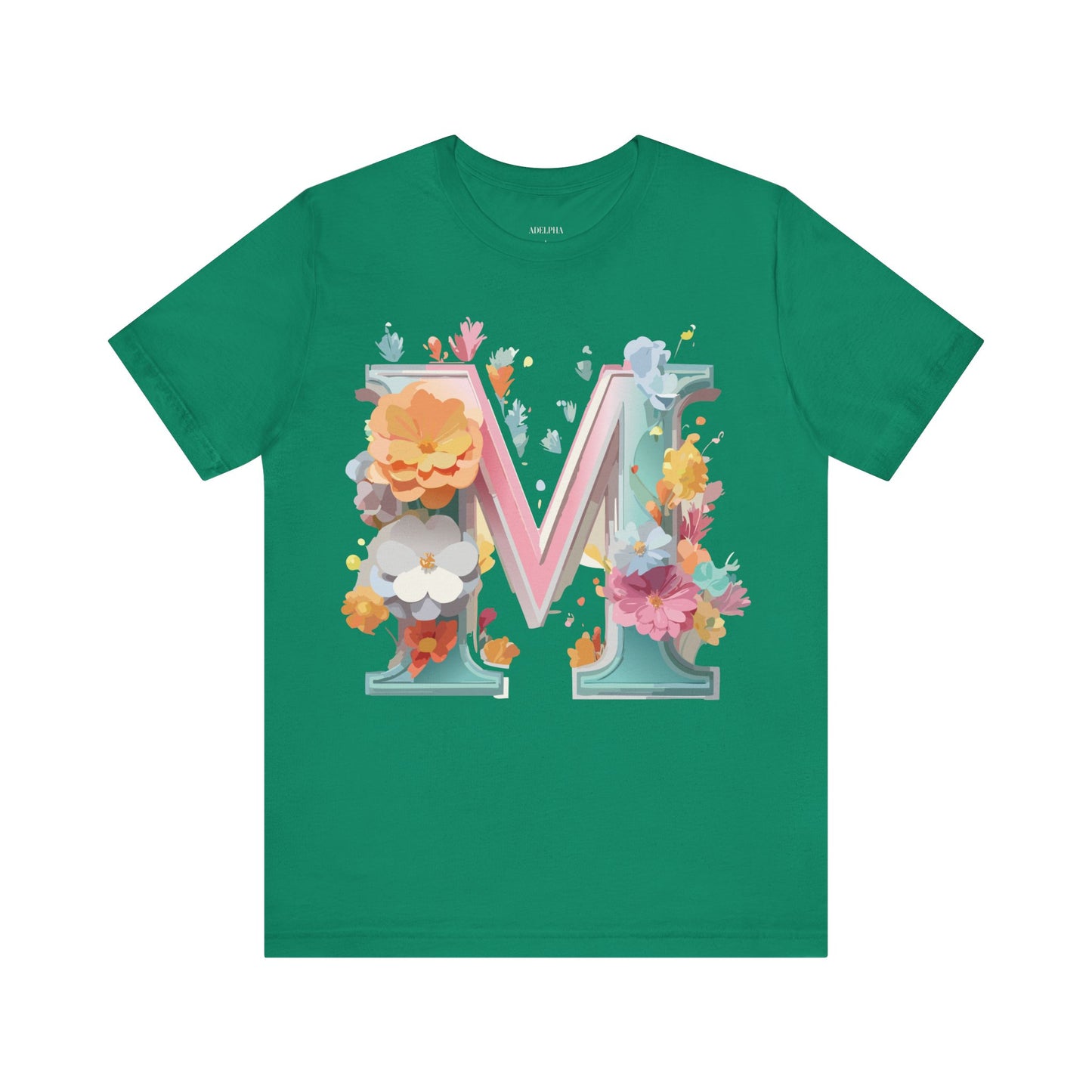 Natural Cotton Tee Shirt - Letters Collection - M Printify