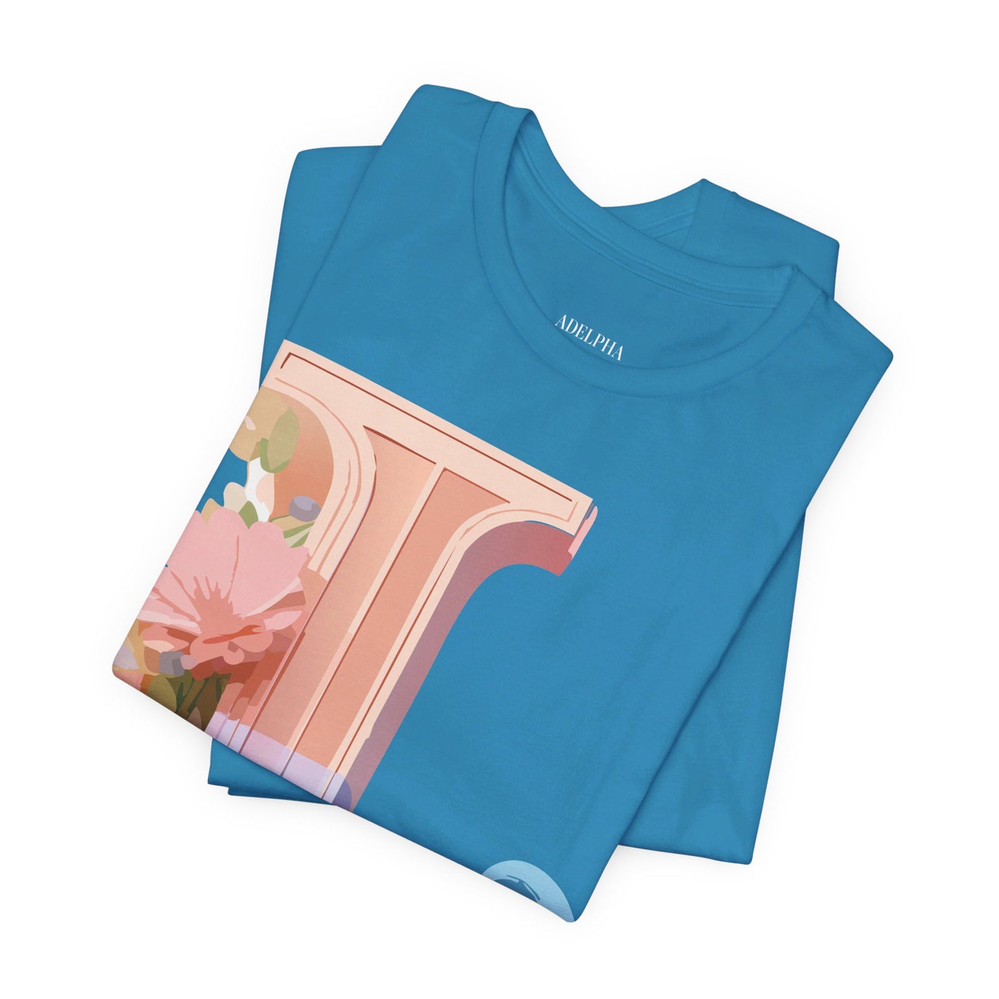 Natural Cotton Tee Shirt - Letters Collection - L Printify