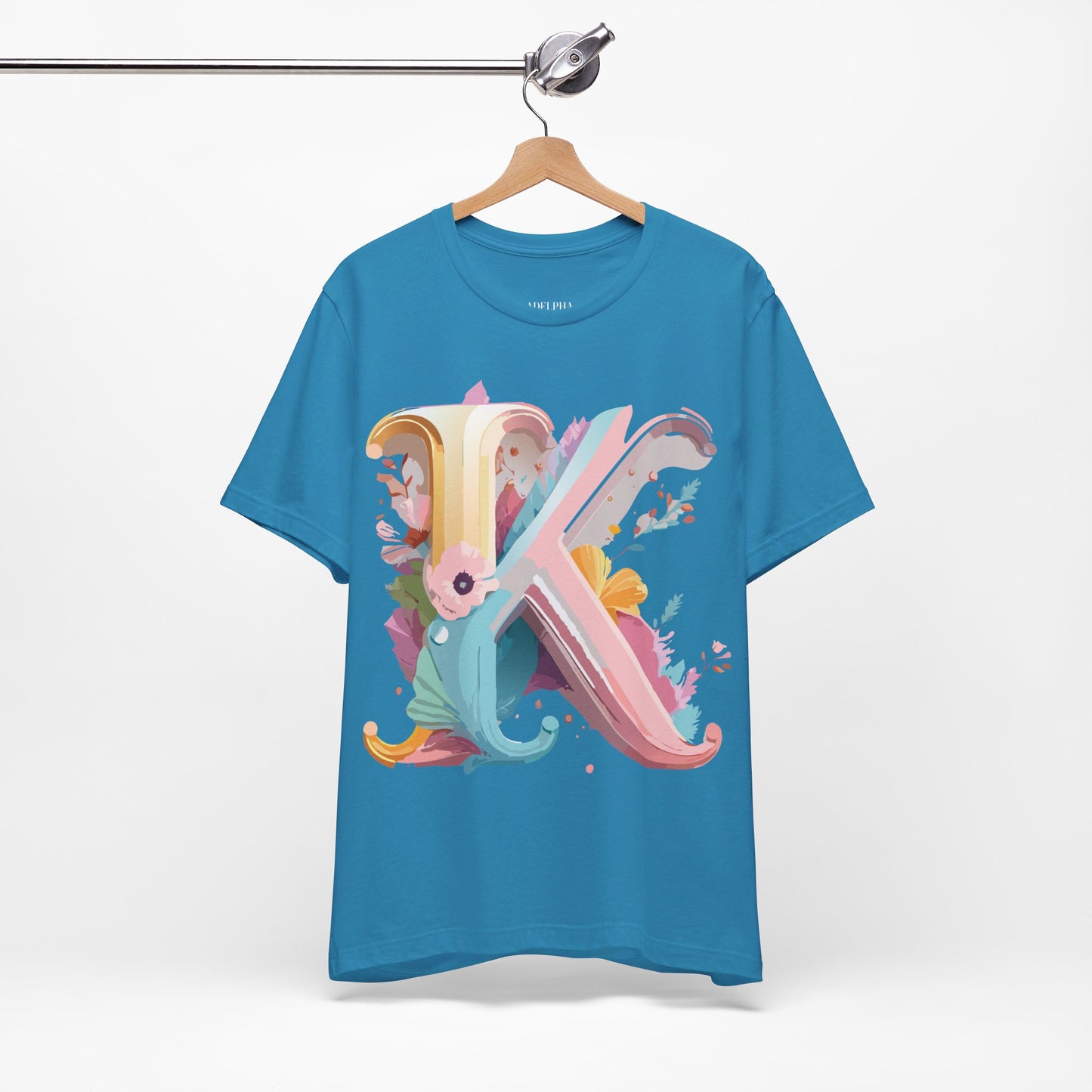 Natural Cotton Tee Shirt - Letters Collection - K Printify