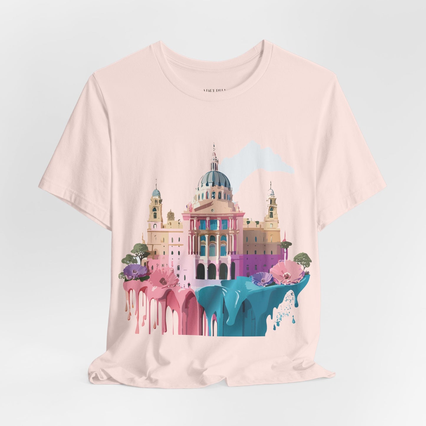 Natural Cotton Tee Shirt - Beautiful Places Collection - Madrid Printify