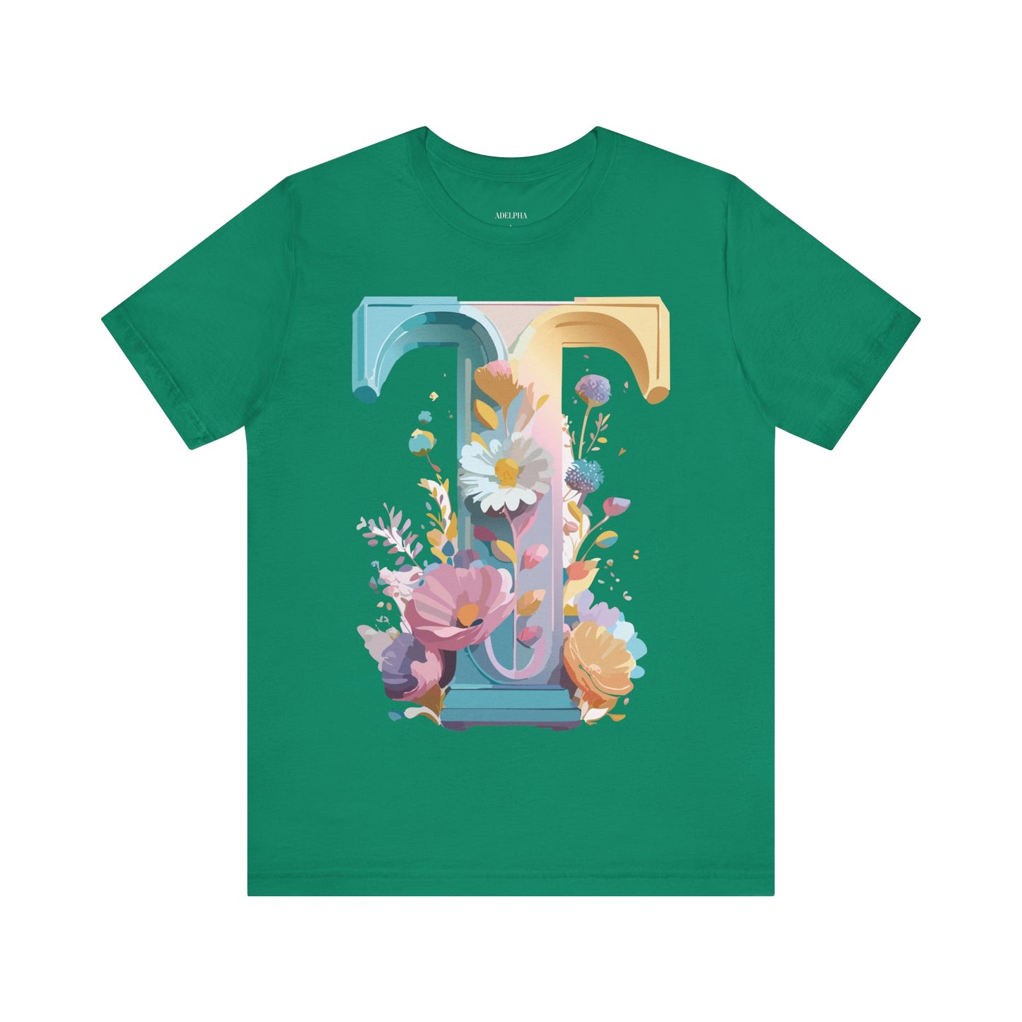Natural Cotton Tee Shirt - Letters Collection - T Printify