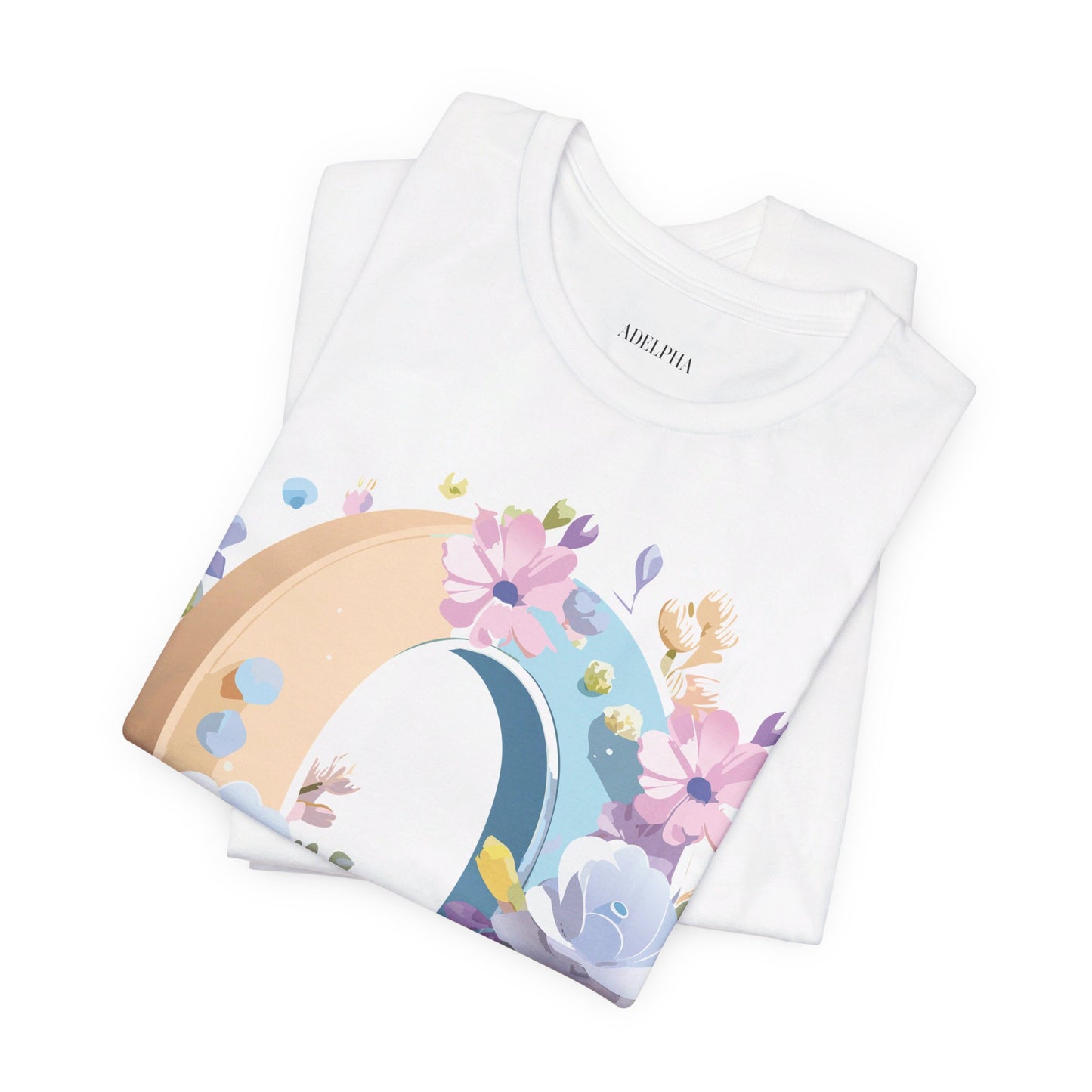 Natural Cotton Tee Shirt - Letters Collection - O Printify