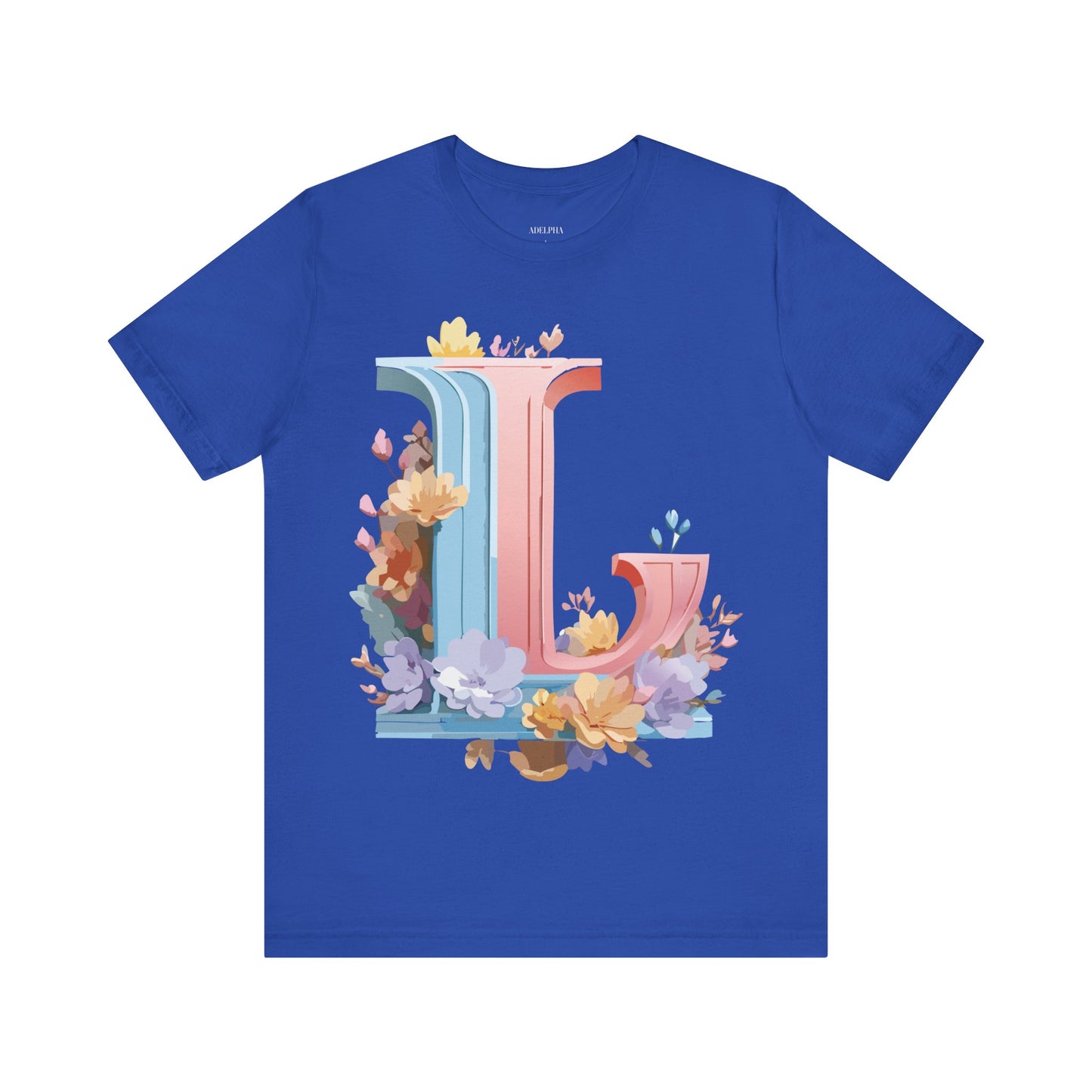 Natural Cotton Tee Shirt - Letters Collection - L Printify