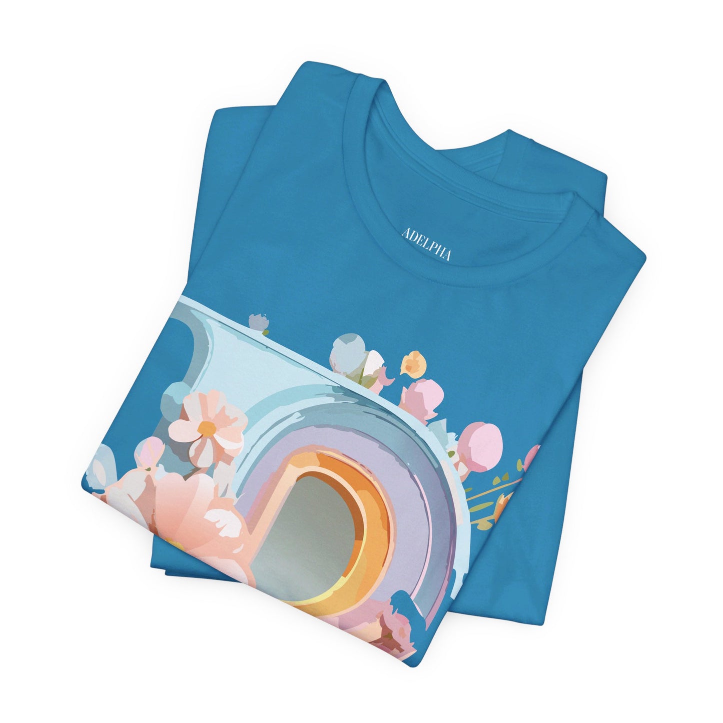 Natural Cotton Tee Shirt - Letters Collection - P Printify