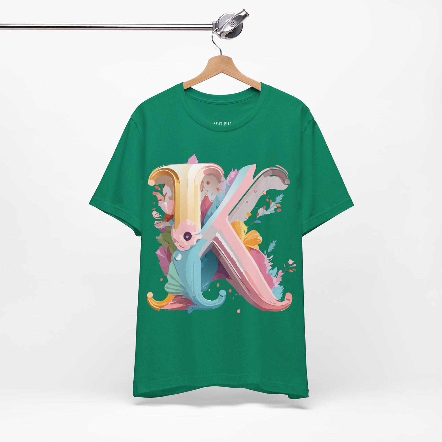 Natural Cotton Tee Shirt - Letters Collection - K Printify