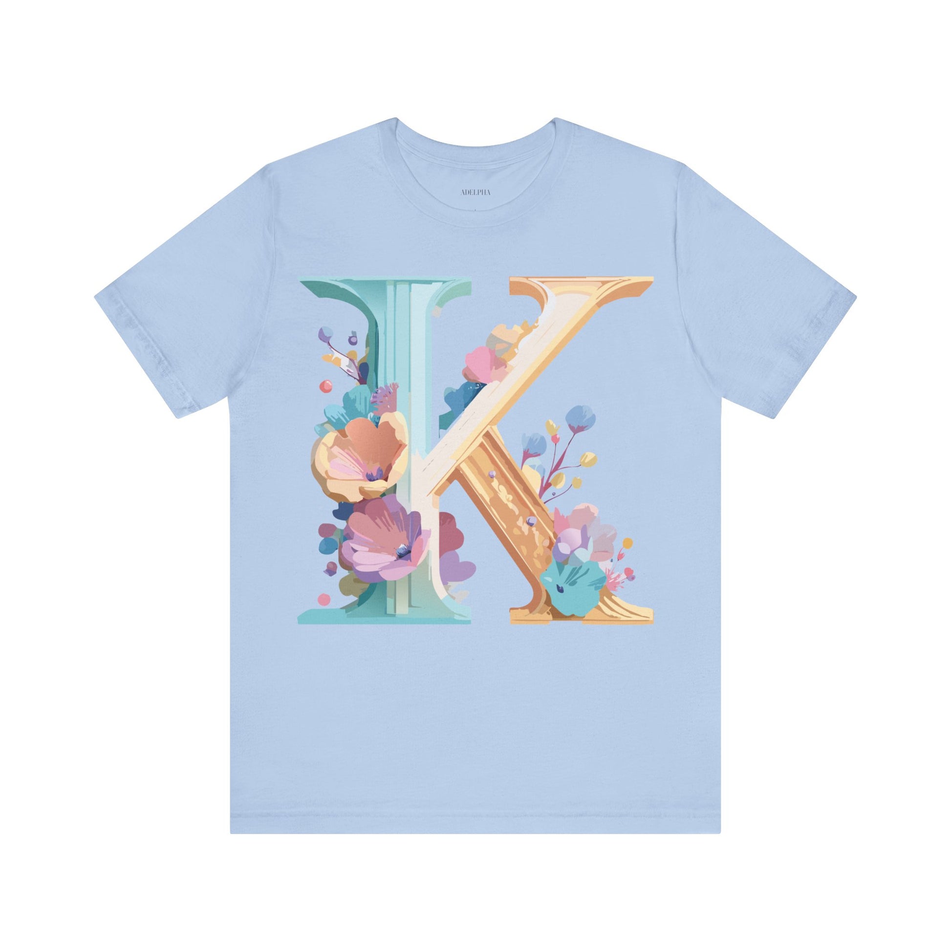 Natural Cotton Tee Shirt - Letters Collection - K Printify