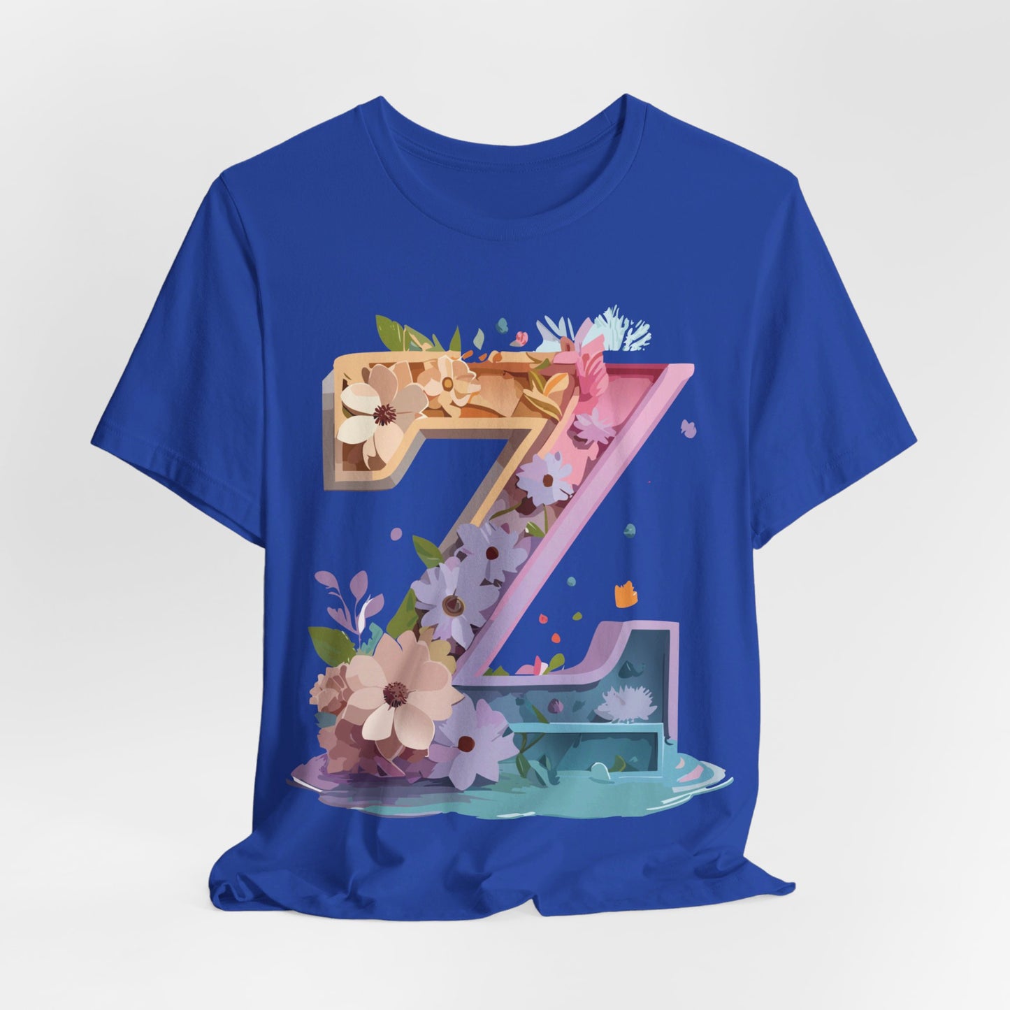 Natural Cotton Tee Shirt - Letters Collection - Z Printify