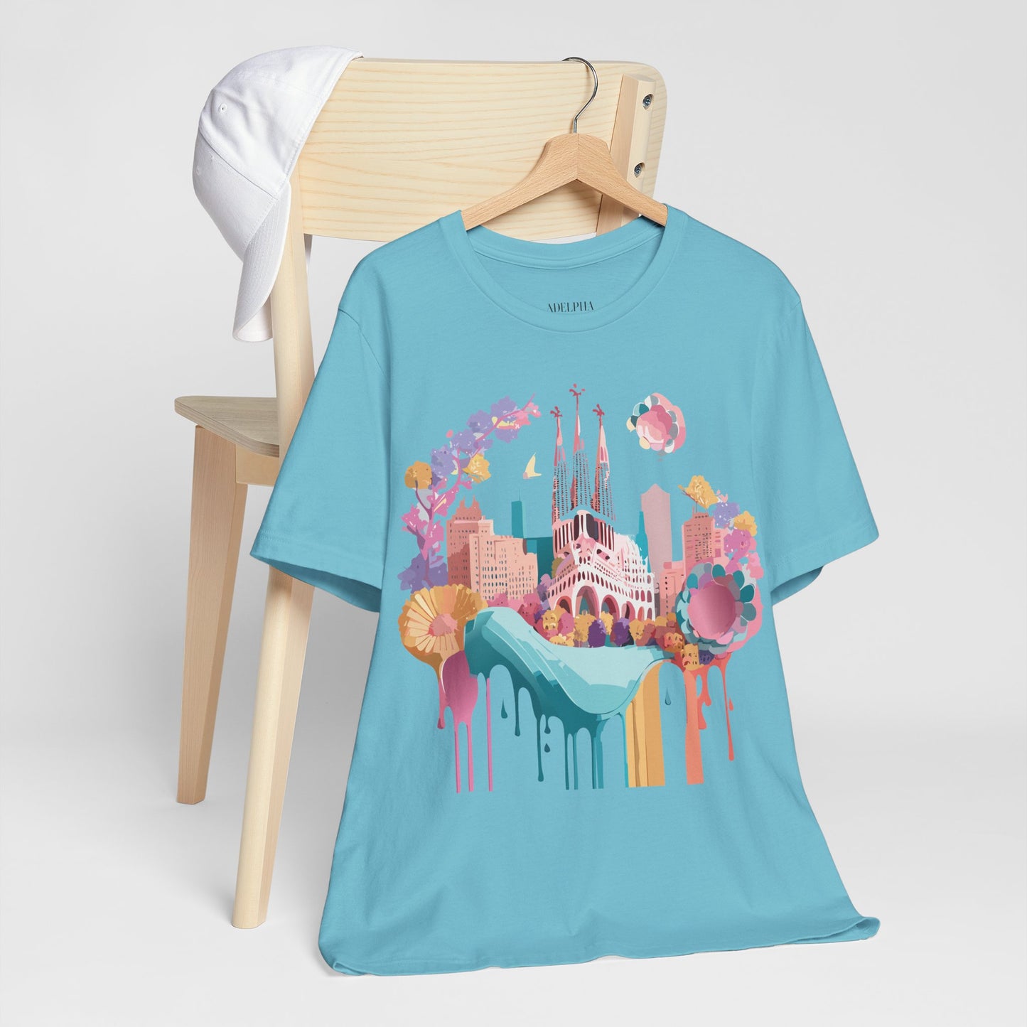 Tourist Shirt, Shirt with Barcelona - ADELPHA