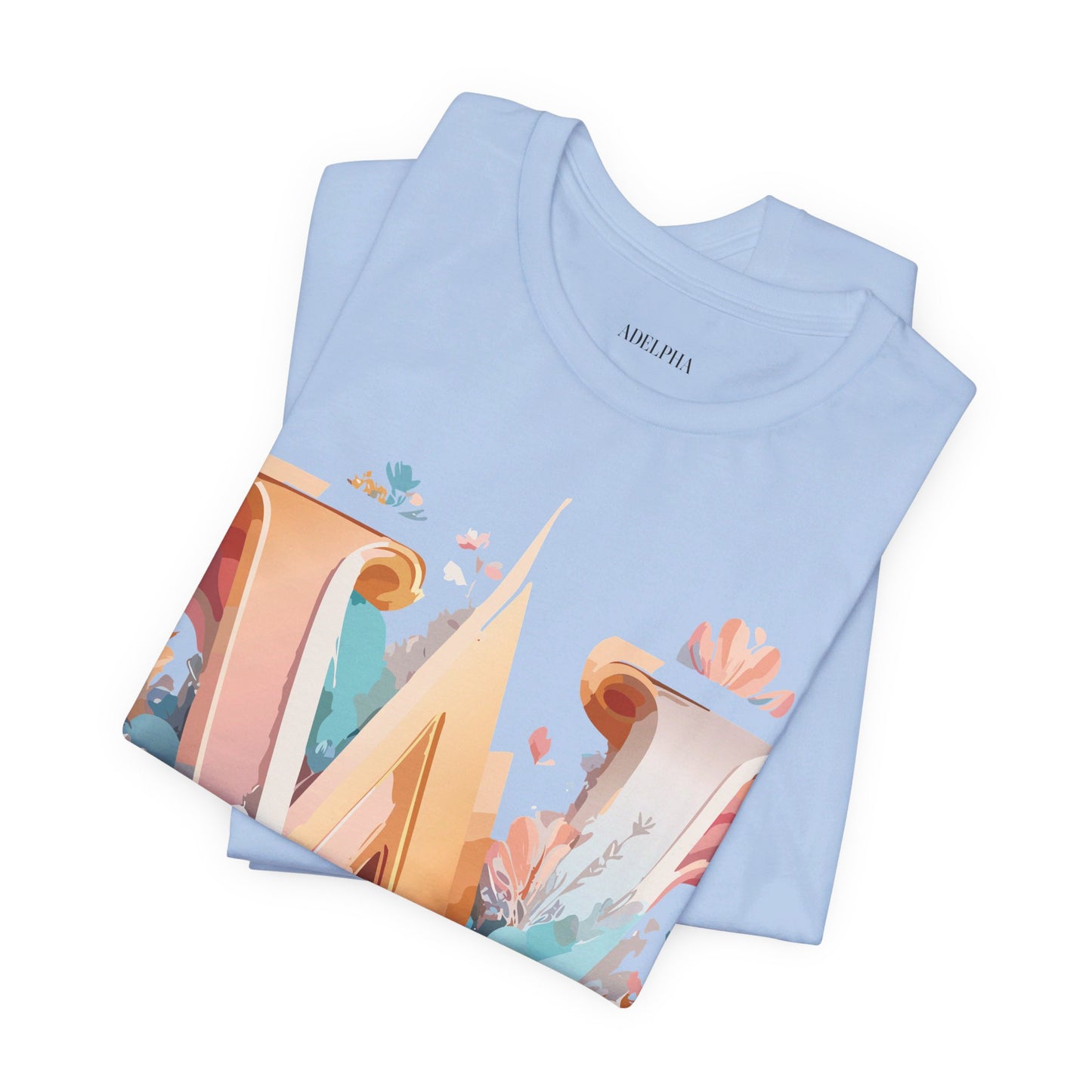 Natural Cotton Tee Shirt - Letters Collection - W Printify