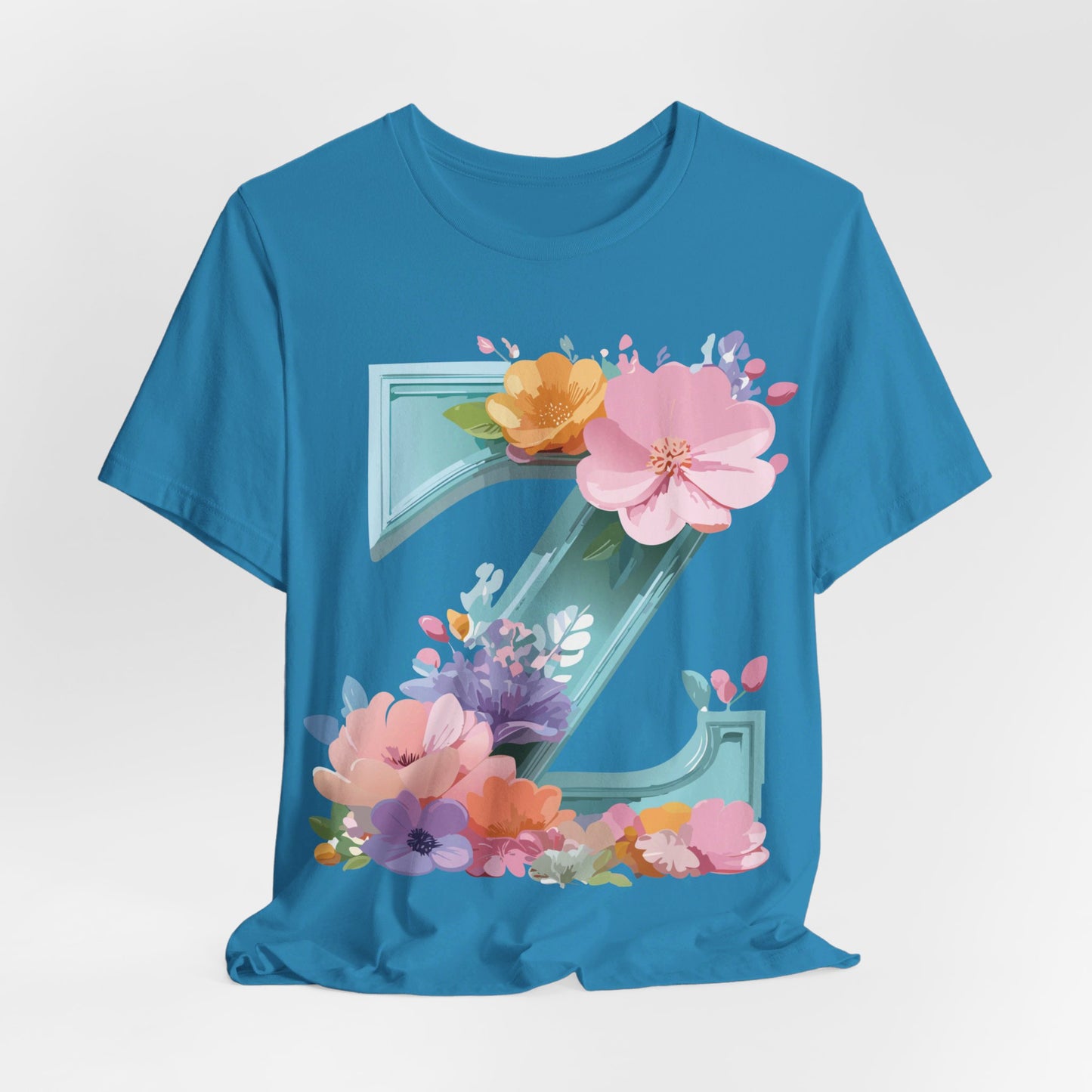 Natural Cotton Tee Shirt - Letters Collection - Z Printify