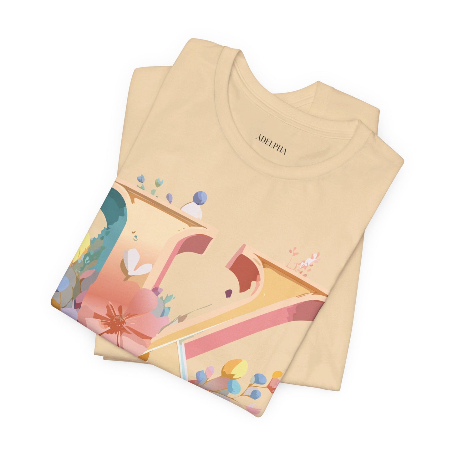 Natural Cotton Tee Shirt - Letters Collection - K Printify