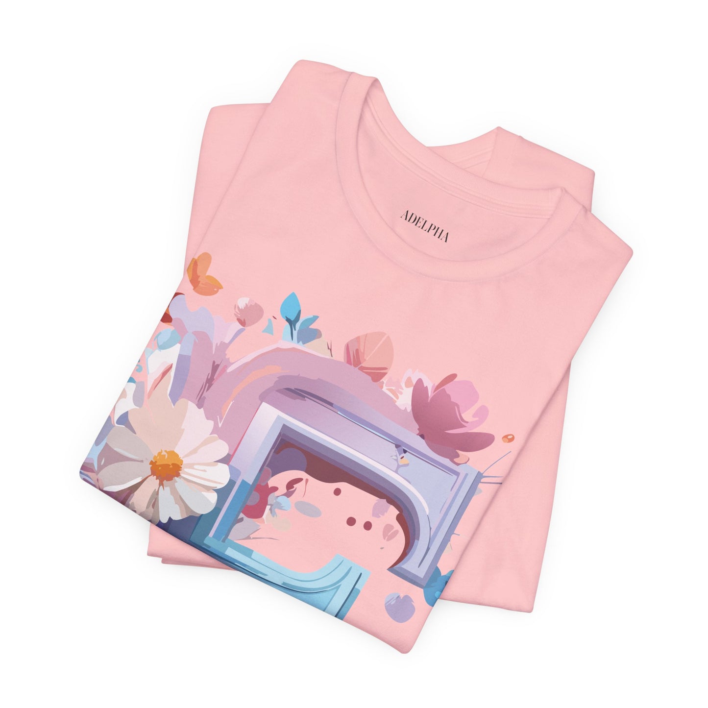 Natural Cotton Tee Shirt - Letters Collection - F Printify