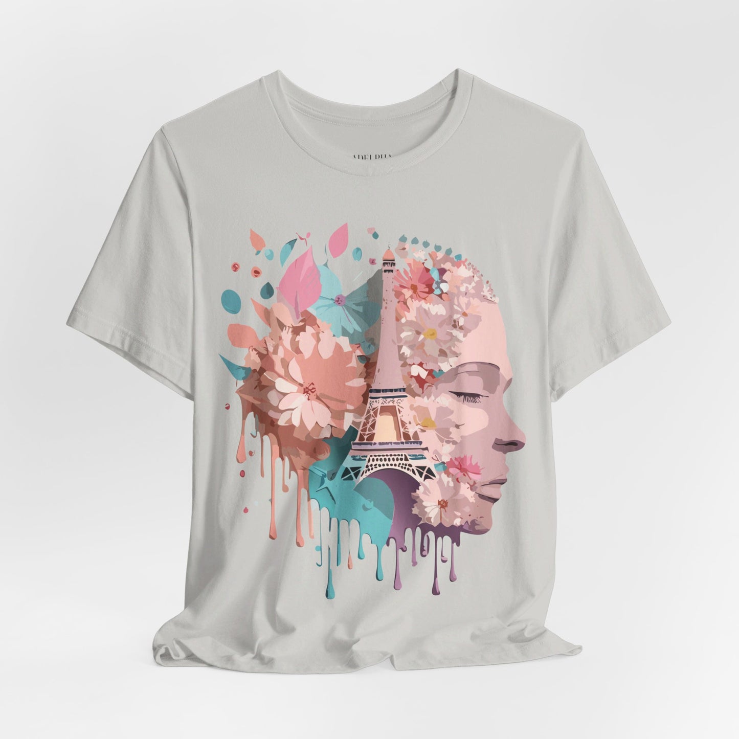 Natural Cotton Tee Shirt - Beautiful Places Collection - Paris Printify