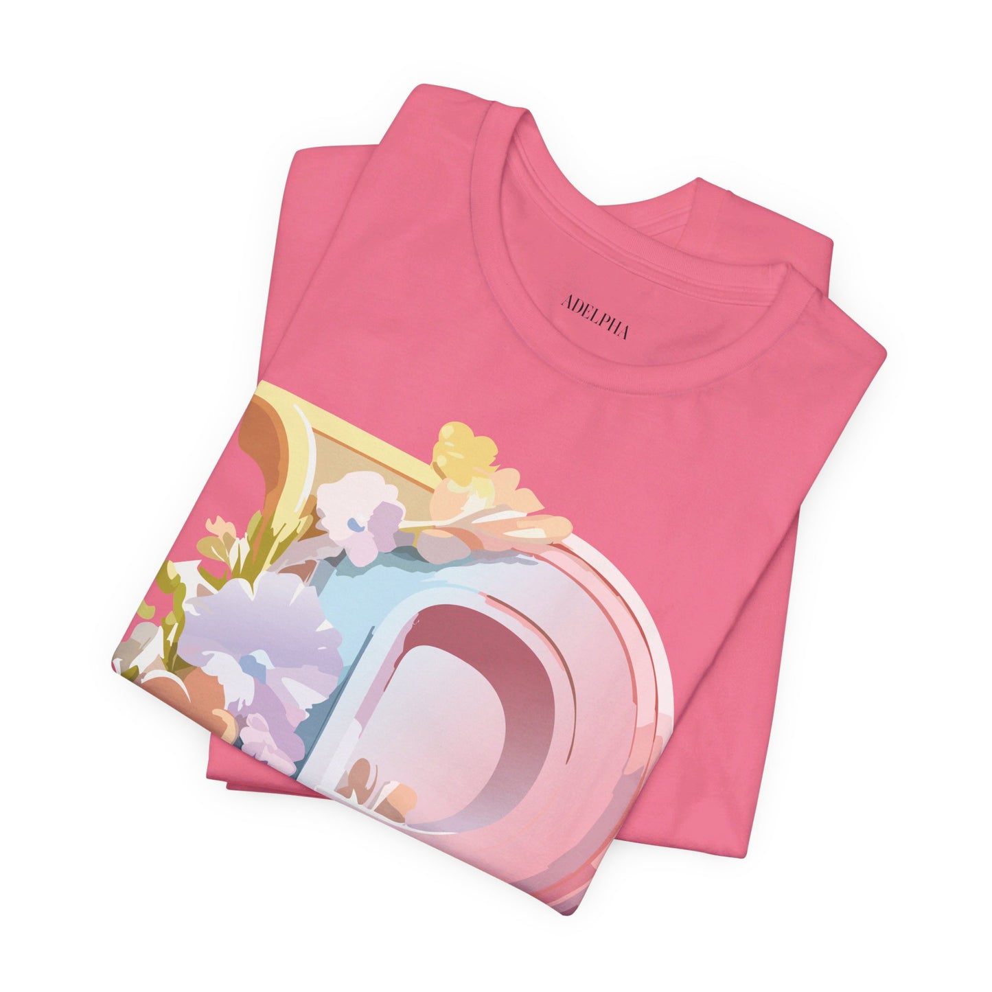 Natural Cotton Tee Shirt - Letters Collection - P Printify