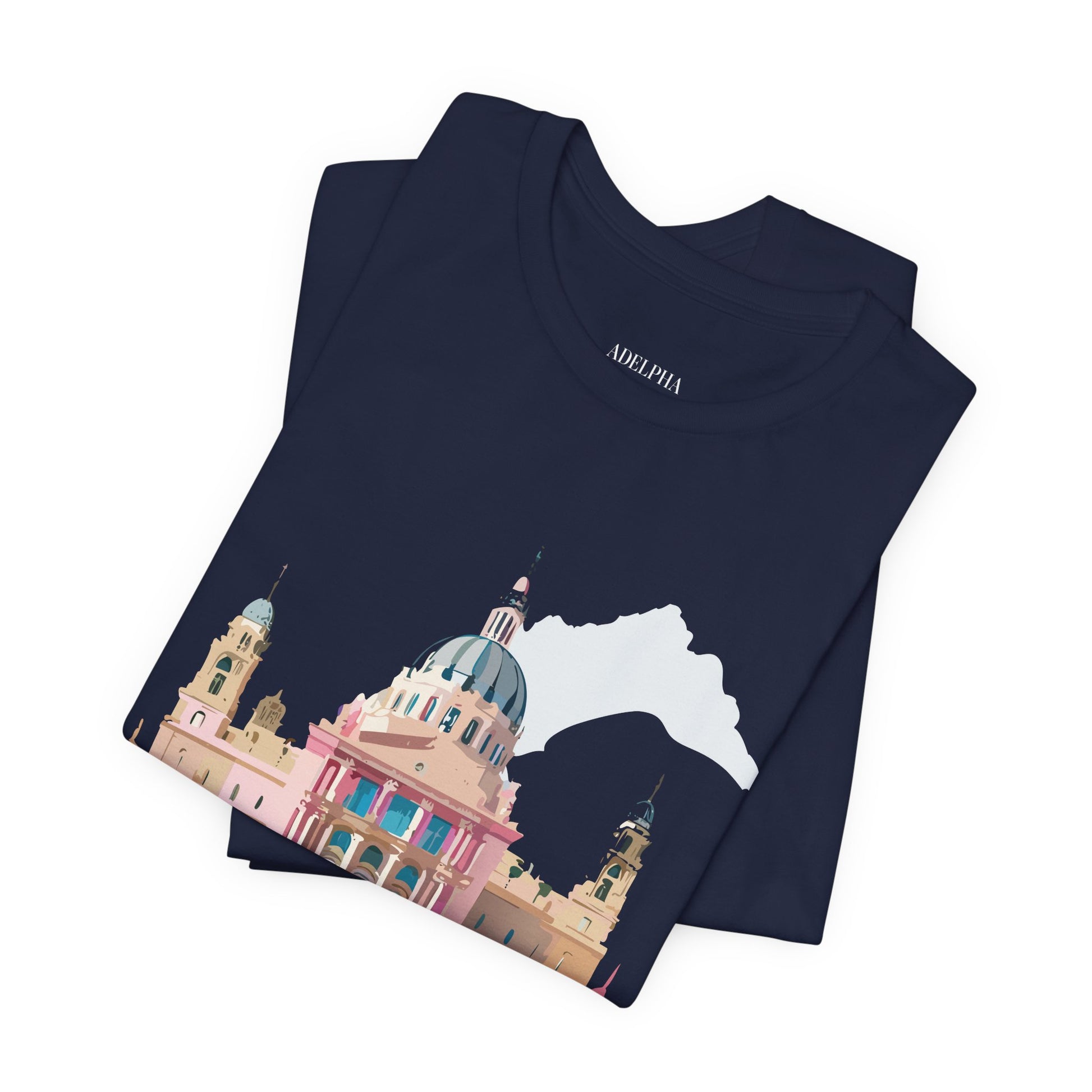 Natural Cotton Tee Shirt - Beautiful Places Collection - Madrid Printify