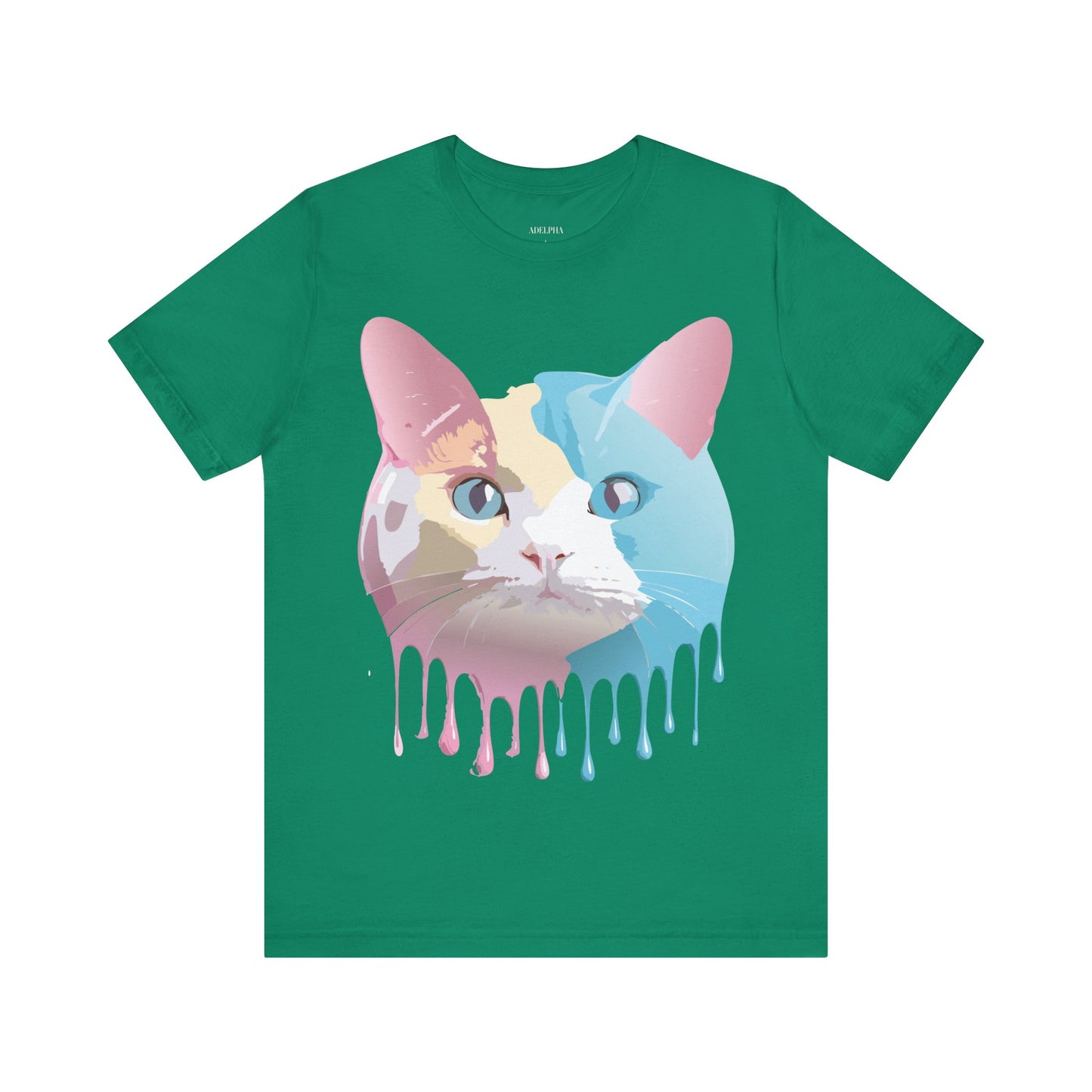 Natural Cotton Tee Shirt with Cat Printify
