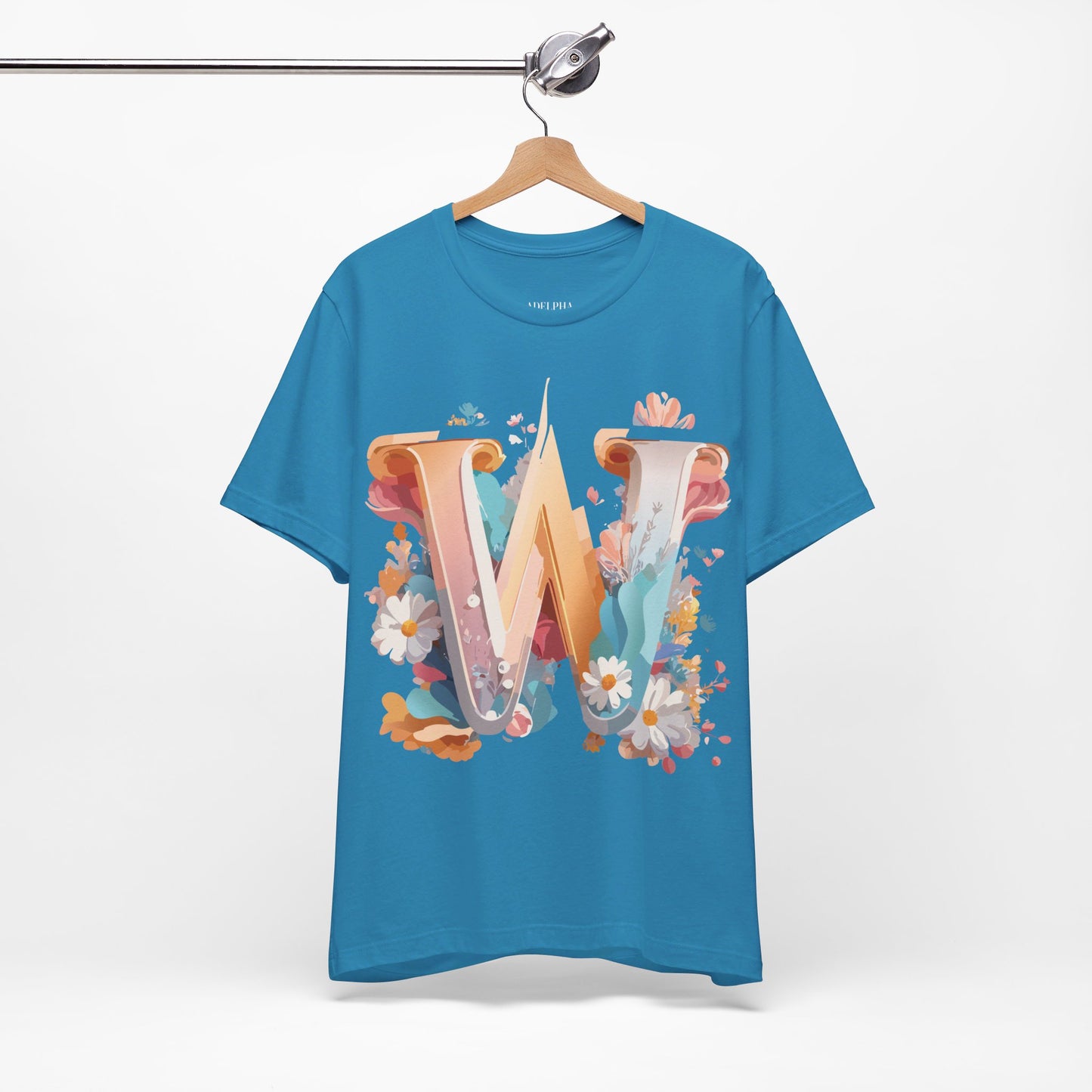 Natural Cotton Tee Shirt - Letters Collection - W Printify