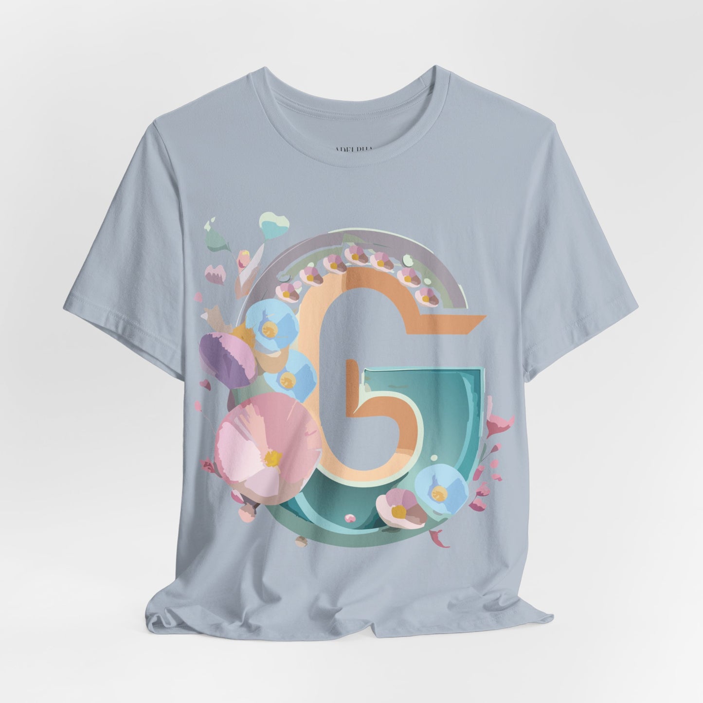 Natural Cotton Tee Shirt - Letters Collection - G Printify