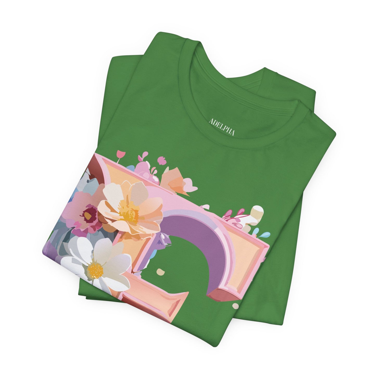 Natural Cotton Tee Shirt - Letters Collection - E Printify