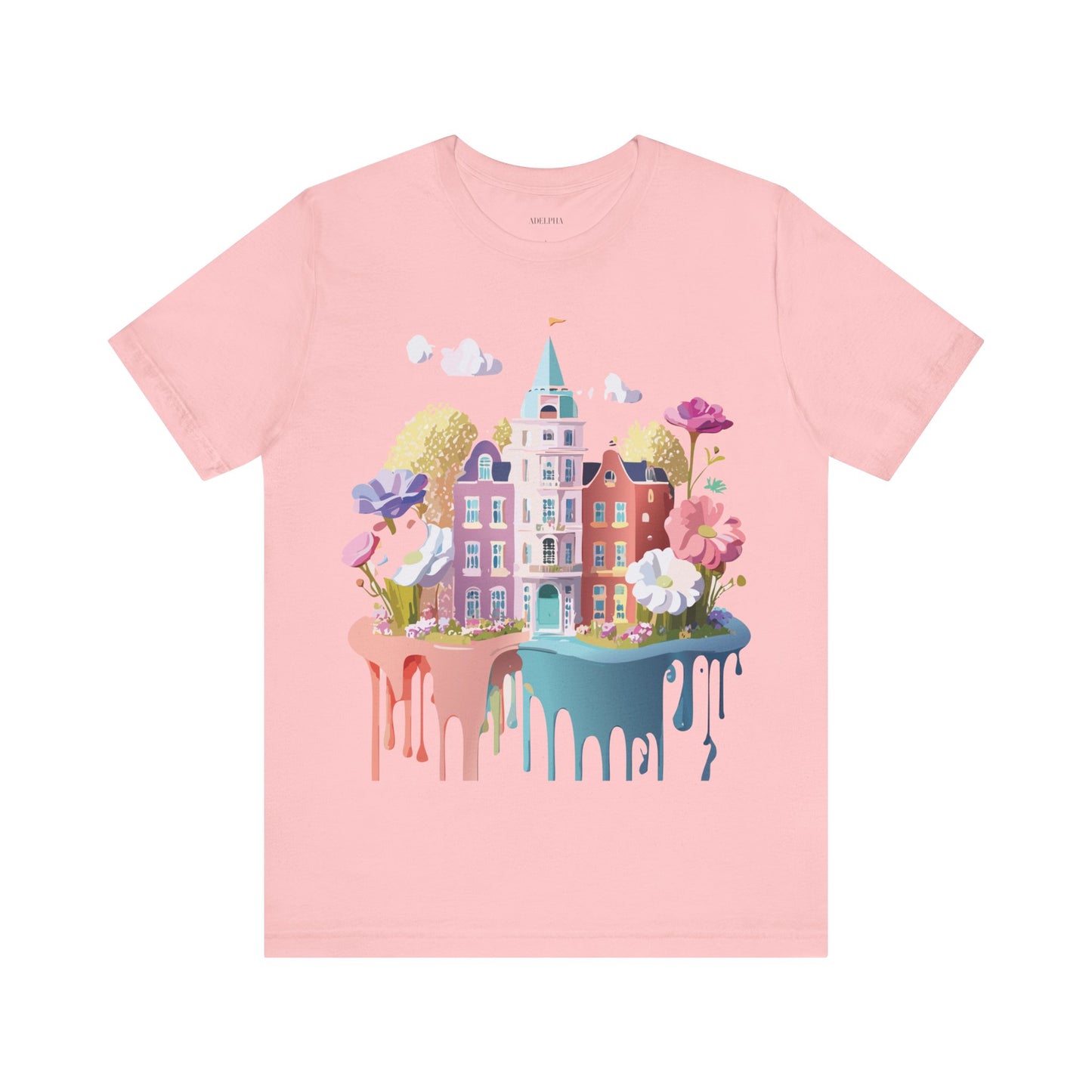 Natural Cotton Tee Shirt - Beautiful Places Collection - Amsterdam Printify