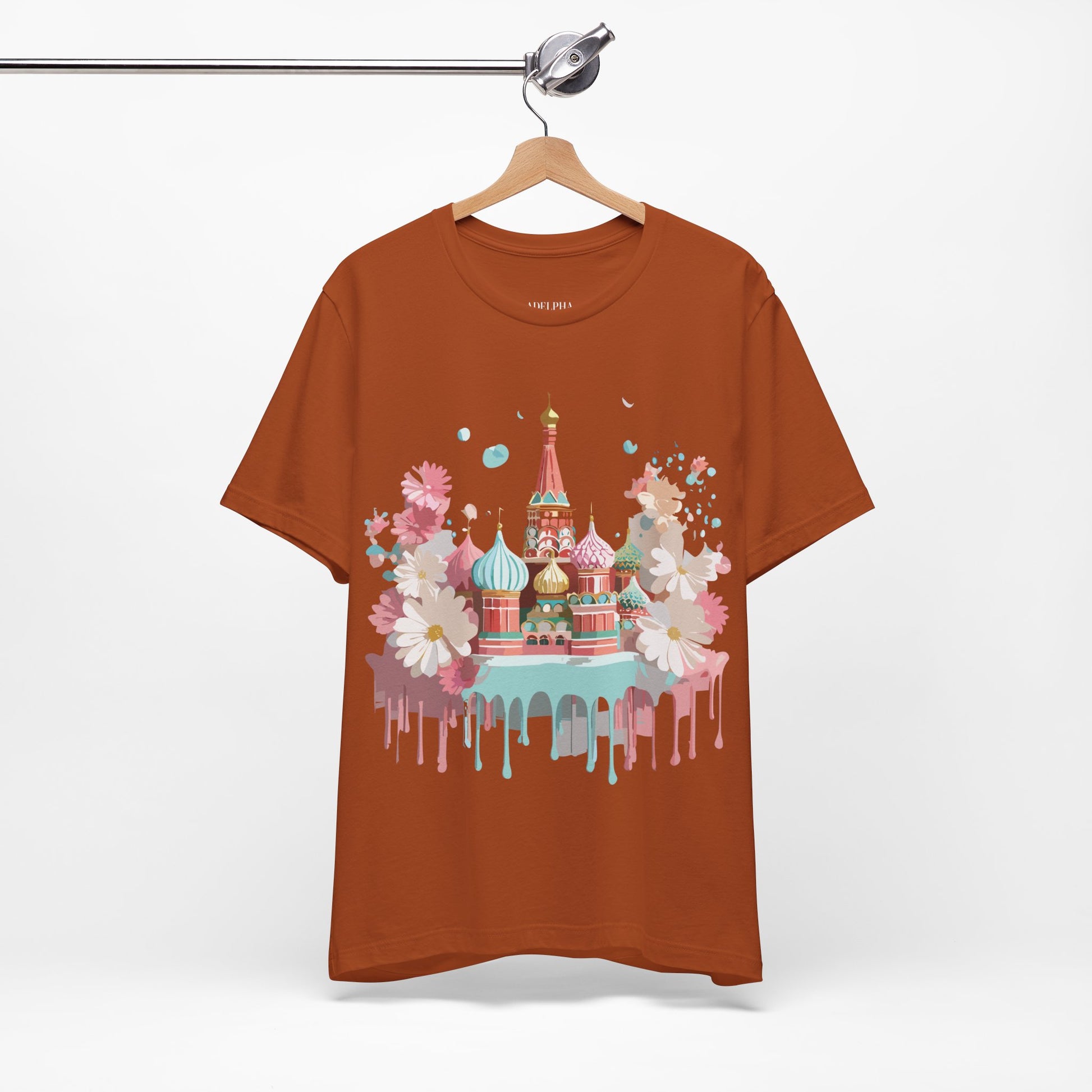 Natural Cotton Tee Shirt - Beautiful Places Collection - Moscow Printify