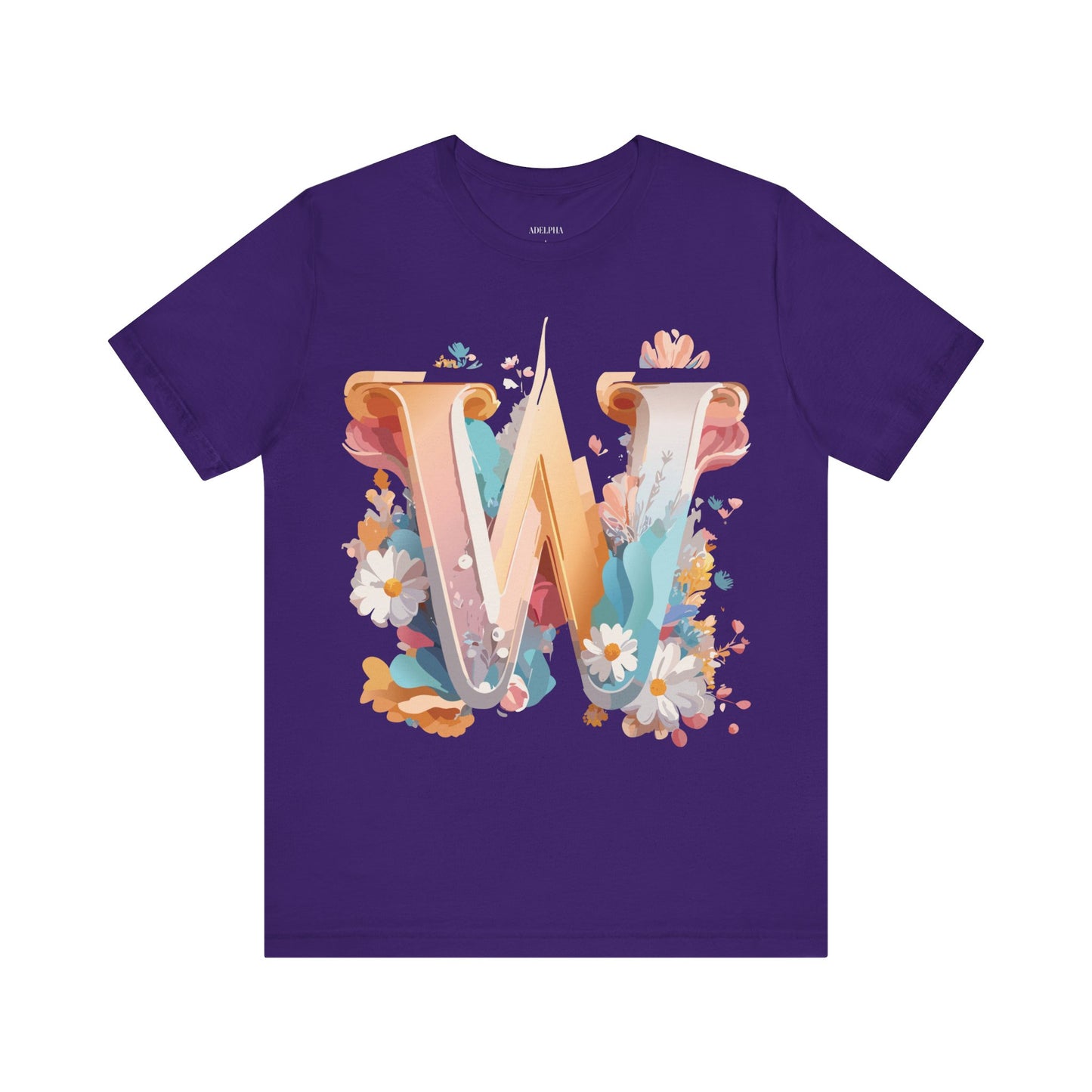 Natural Cotton Tee Shirt - Letters Collection - W Printify