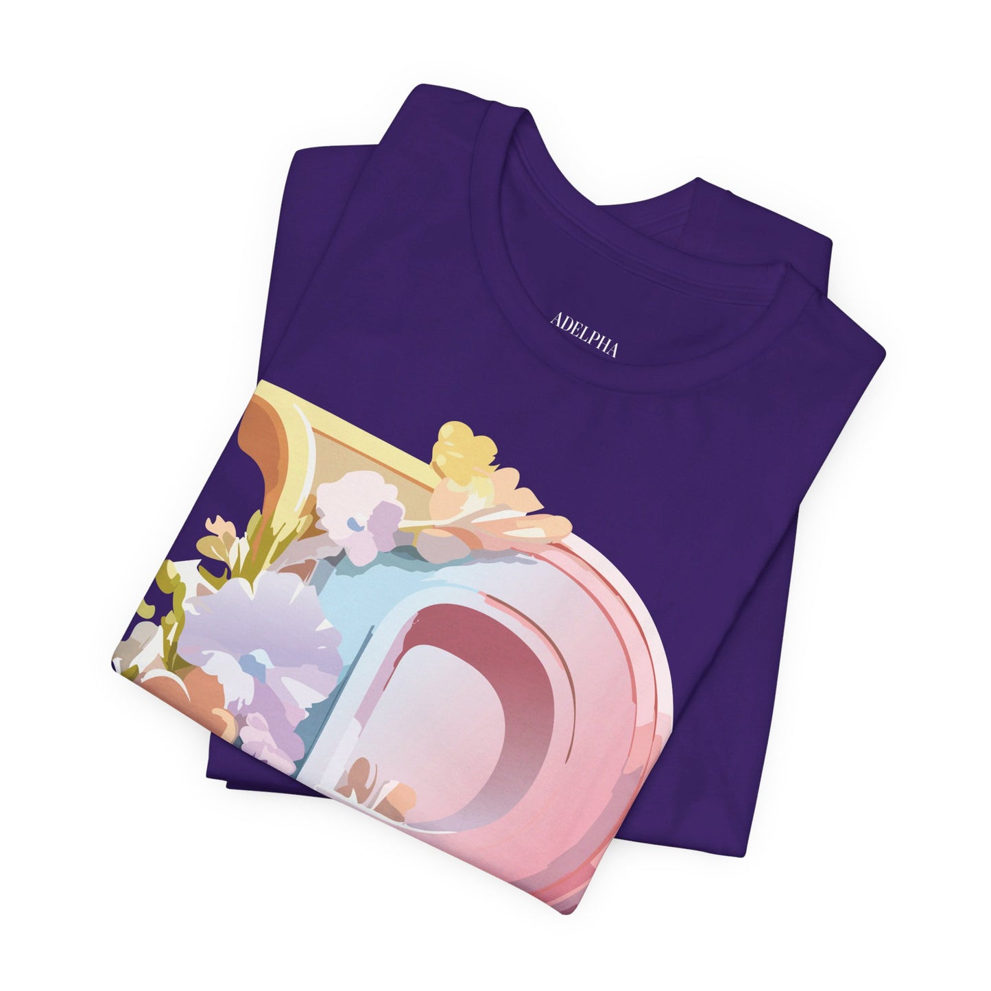 Natural Cotton Tee Shirt - Letters Collection - P Printify