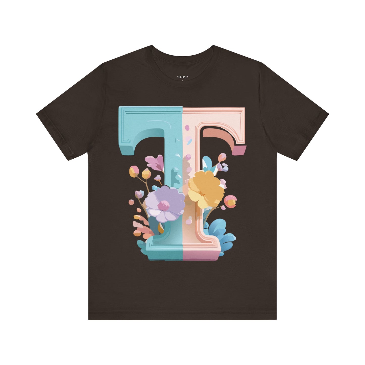 Natural Cotton Tee Shirt - Letters Collection - T Printify