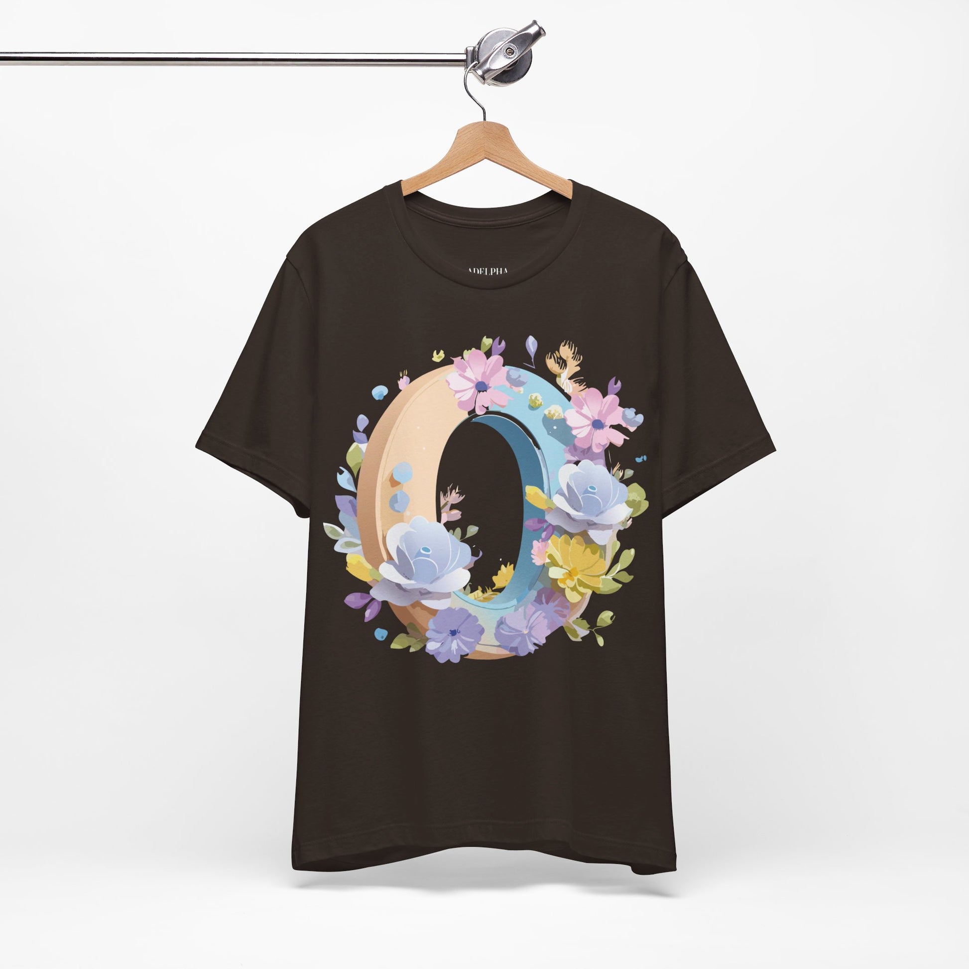 Natural Cotton Tee Shirt - Letters Collection - O Printify