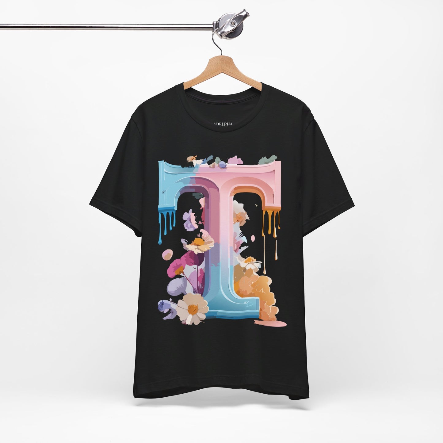 Natural Cotton Tee Shirt - Letters Collection - T Printify