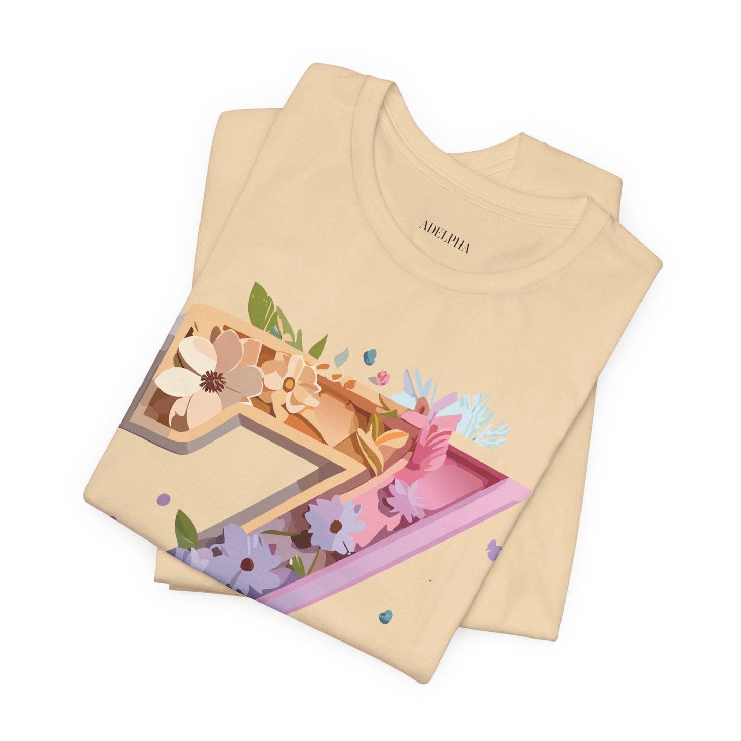 Natural Cotton Tee Shirt - Letters Collection - Z Printify