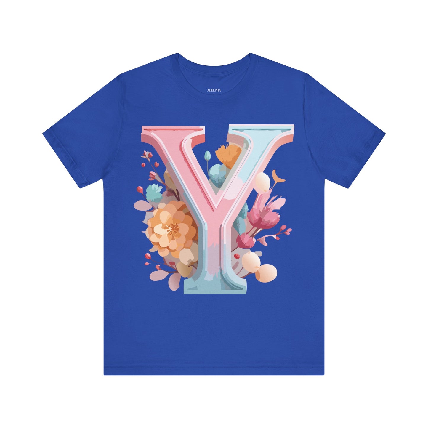 Natural Cotton Tee Shirt - Letters Collection - Y Printify