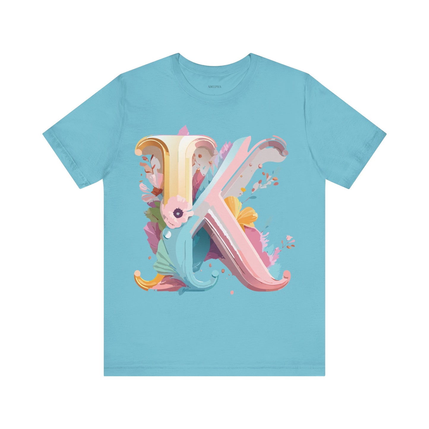 Natural Cotton Tee Shirt - Letters Collection - K Printify