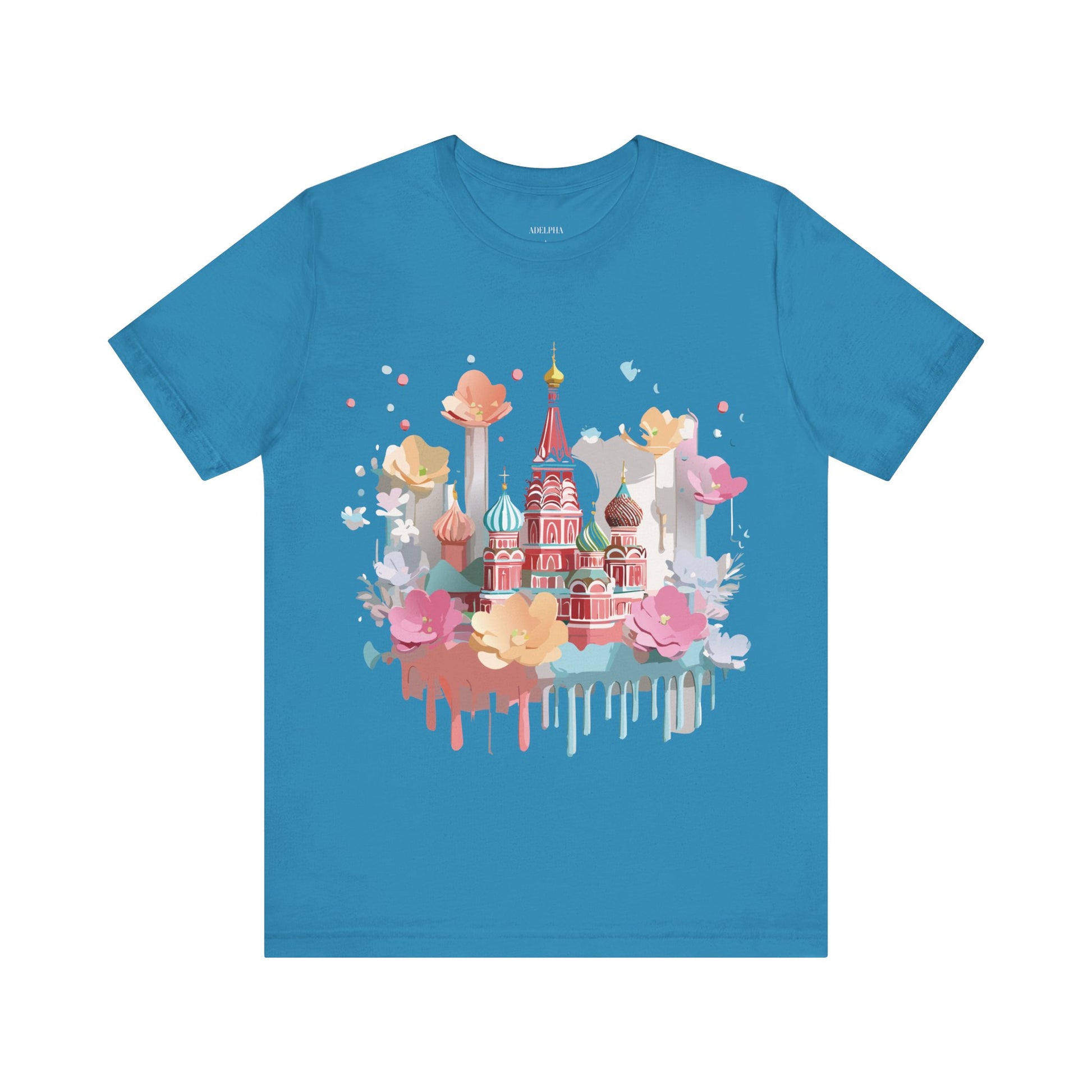 Natural Cotton Tee Shirt - Beautiful Places Collection - Moscow Printify