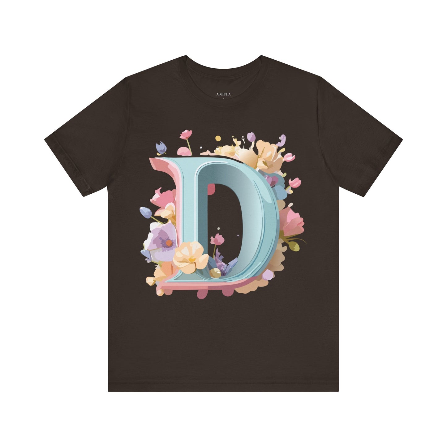 Natural Cotton Tee Shirt - Letters Collection - D Printify