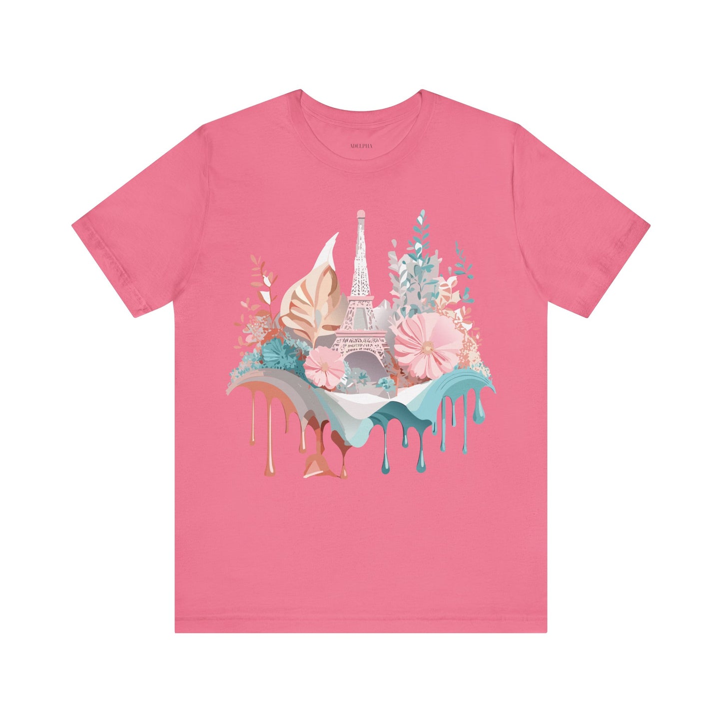 Natural Cotton Tee Shirt - Beautiful Places Collection - Paris Printify