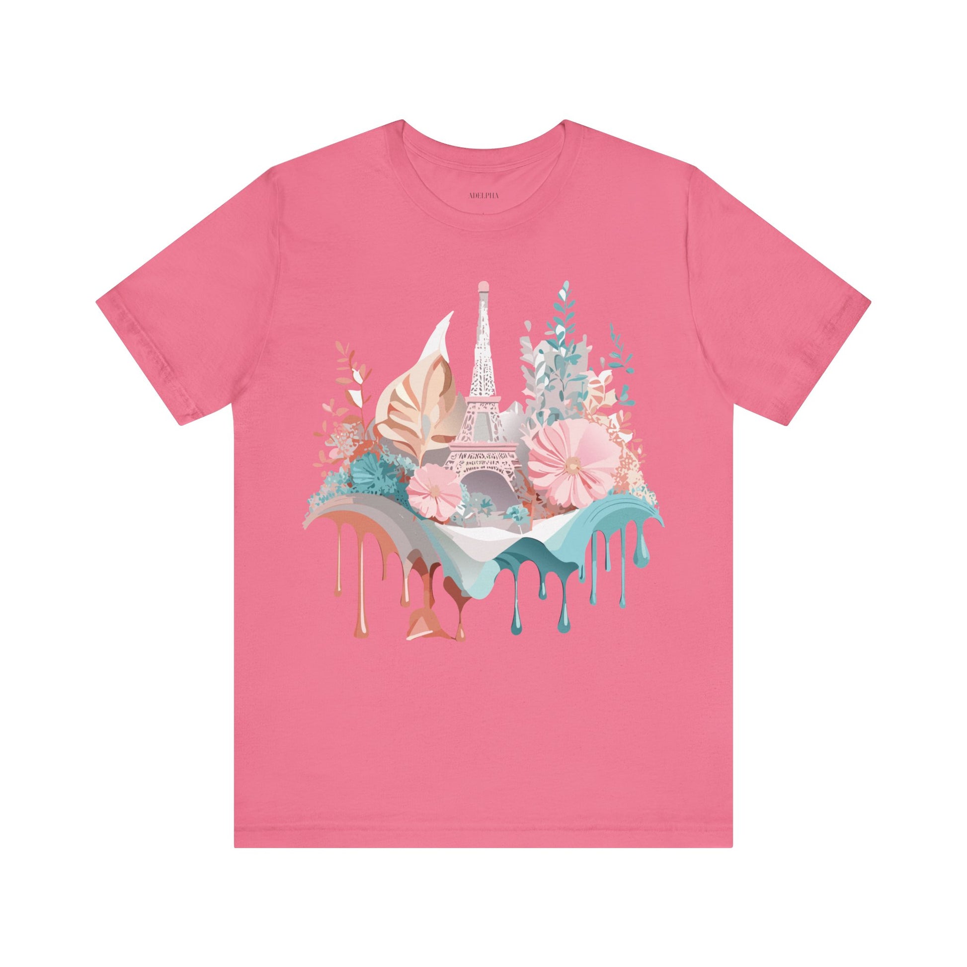 Natural Cotton Tee Shirt - Beautiful Places Collection - Paris Printify