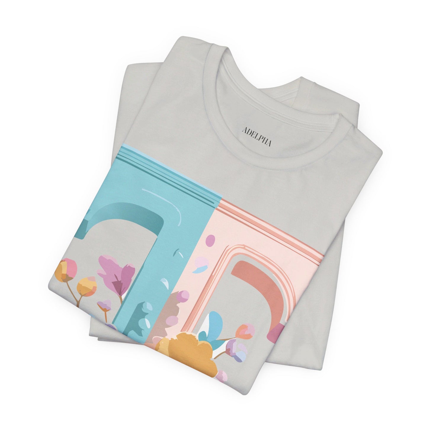 Natural Cotton Tee Shirt - Letters Collection - T Printify