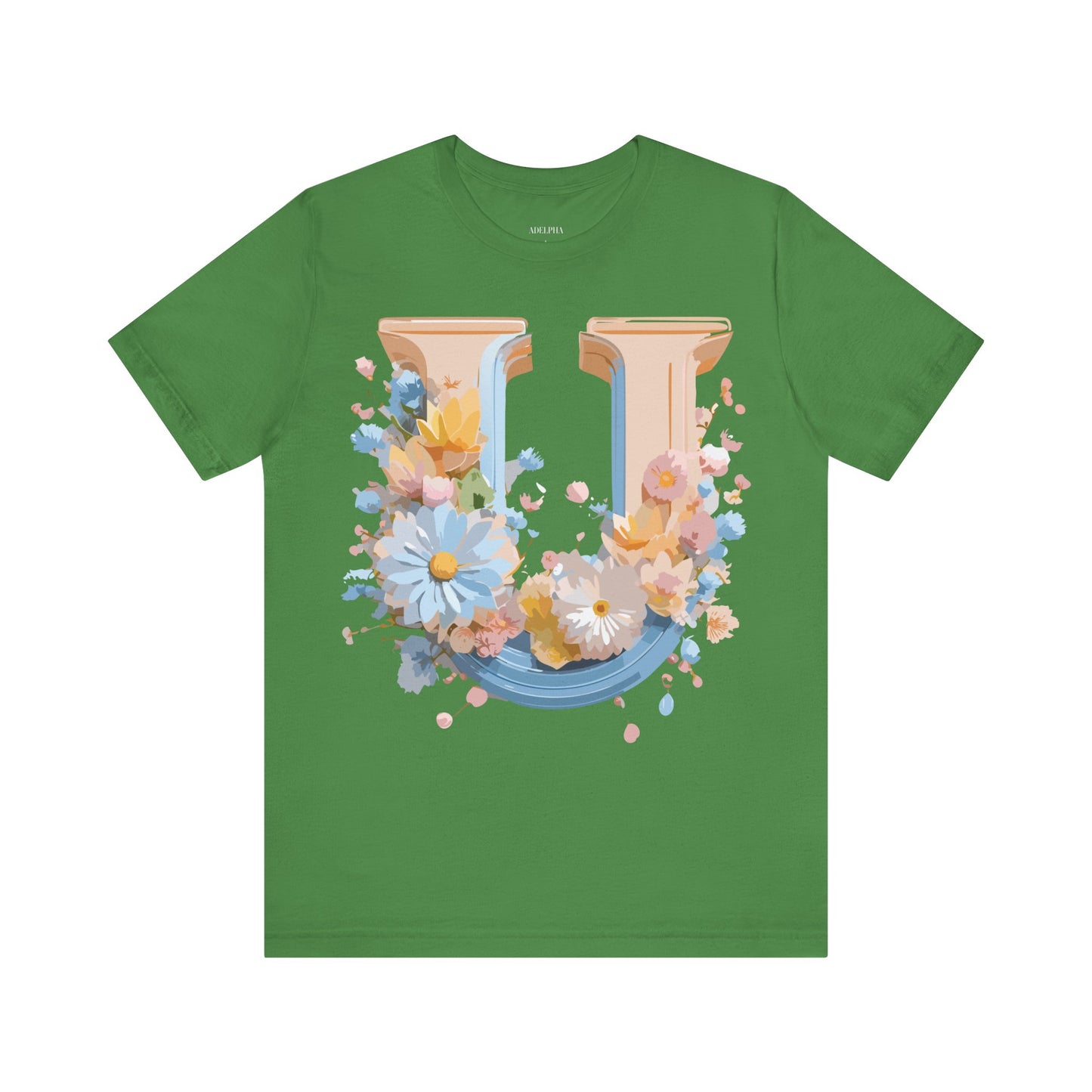 Natural Cotton Tee Shirt - Letters Collection - U Printify