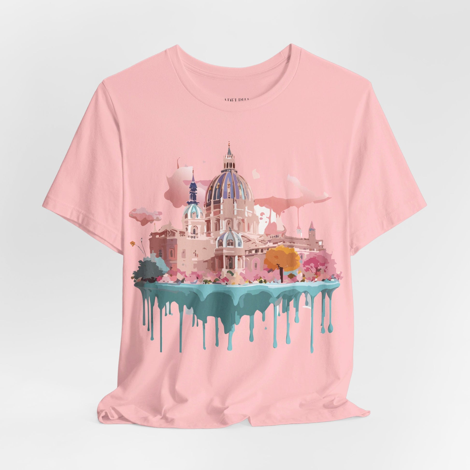 Natural Cotton Tee Shirt - Beautiful Places Collection - Vienna Printify