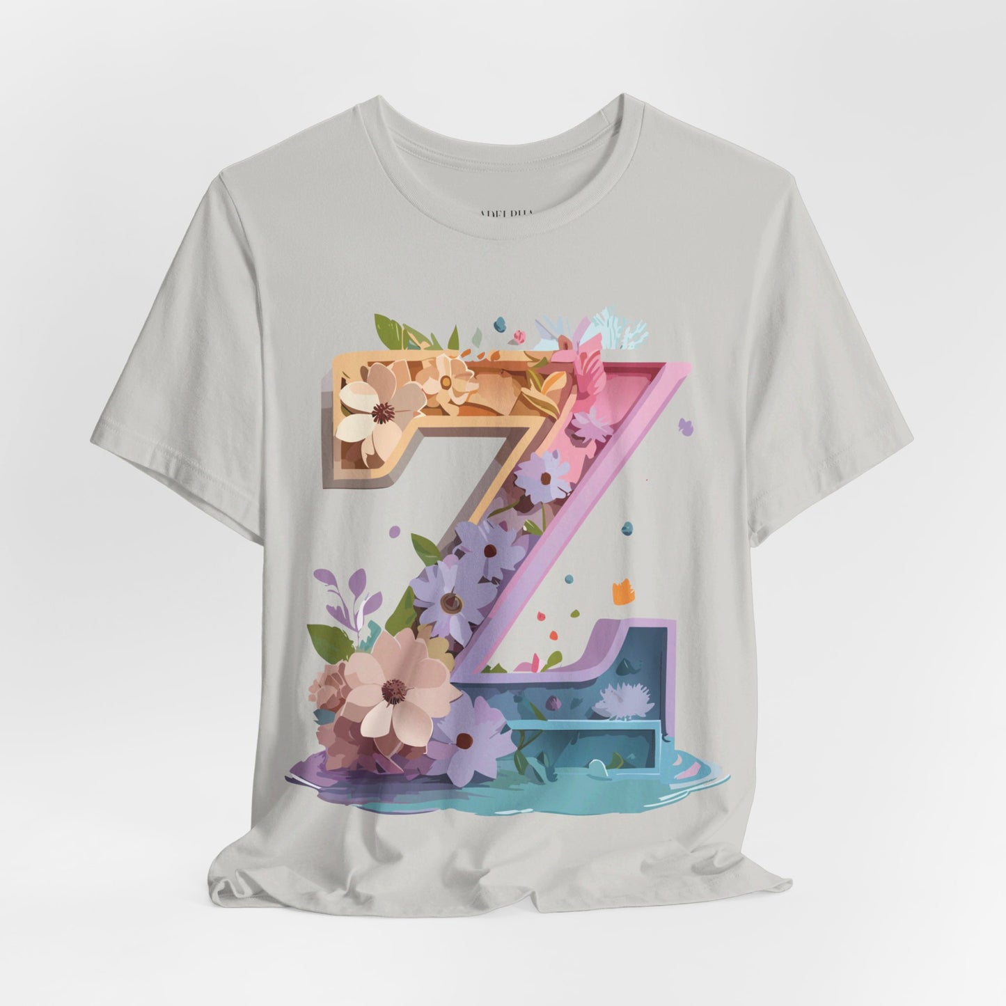 Natural Cotton Tee Shirt - Letters Collection - Z Printify