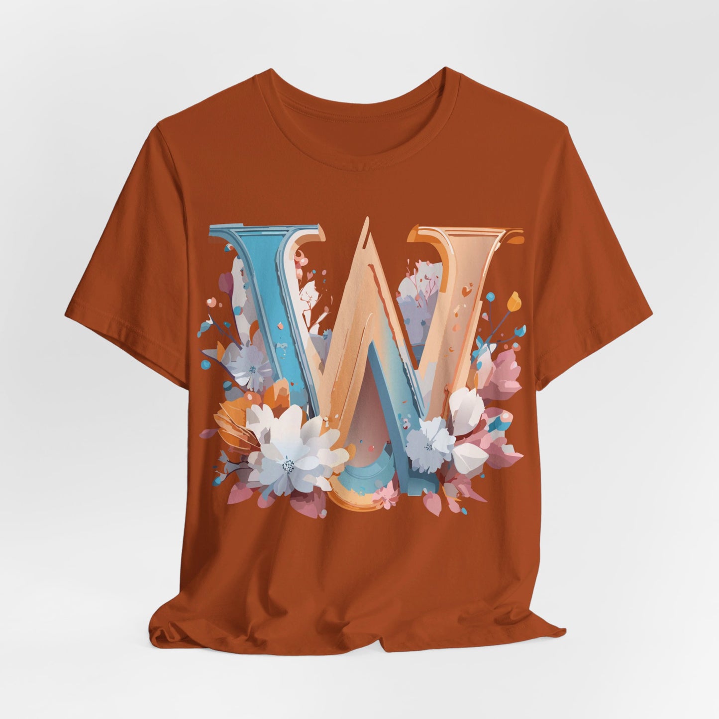 Natural Cotton Tee Shirt - Letters Collection - W Printify