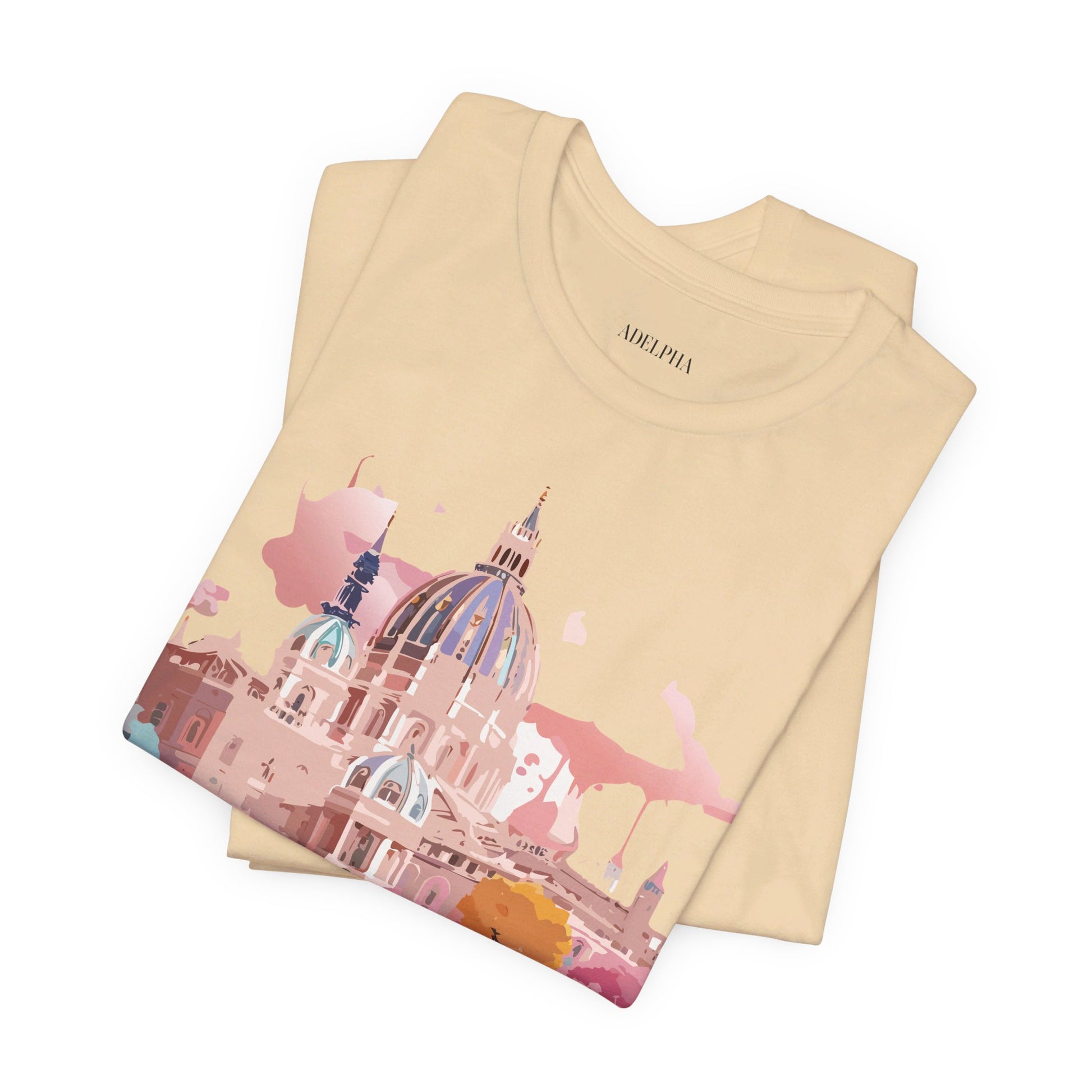 Natural Cotton Tee Shirt - Beautiful Places Collection - Vienna Printify