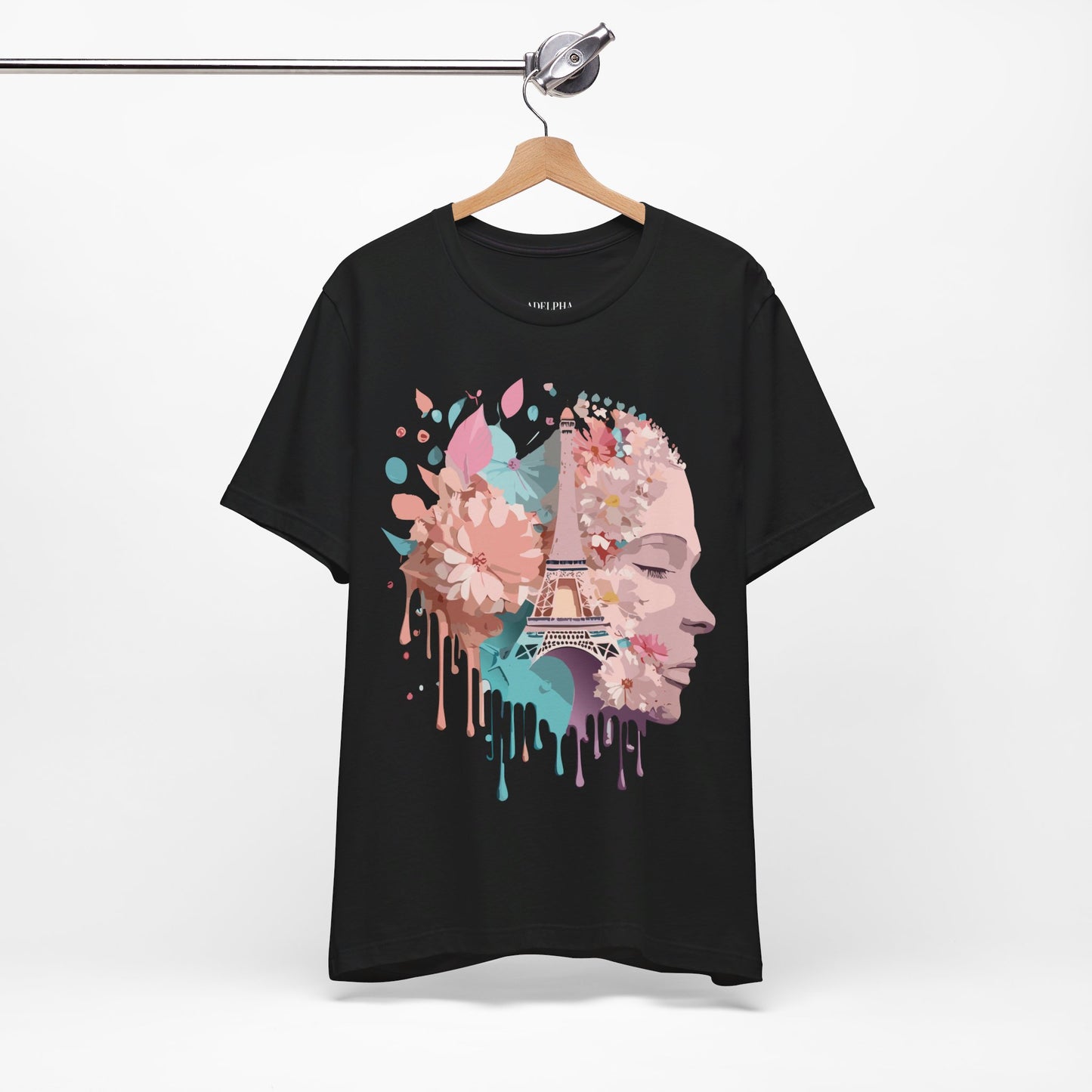 Natural Cotton Tee Shirt - Beautiful Places Collection - Paris Printify