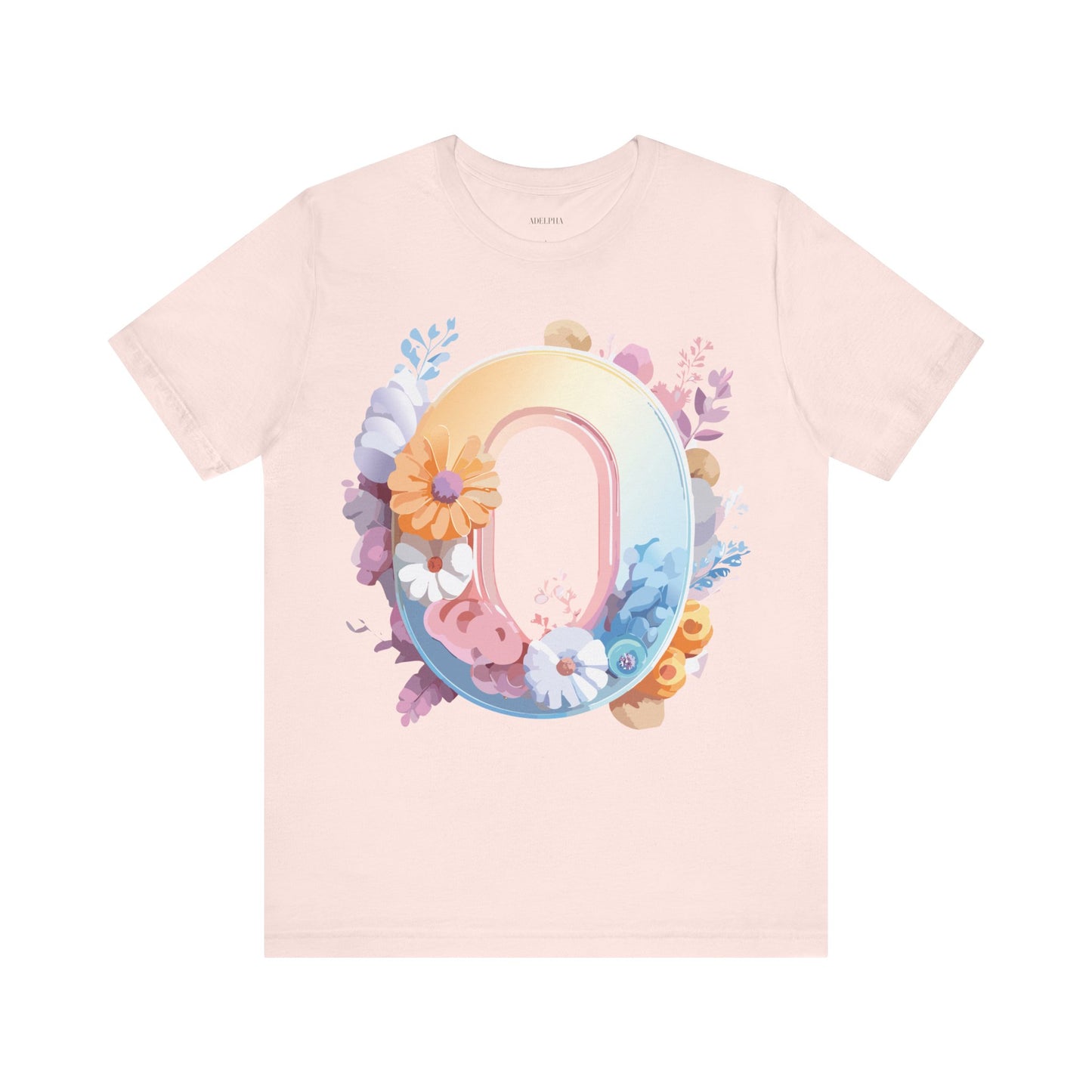 Natural Cotton Tee Shirt - Letters Collection - O Printify