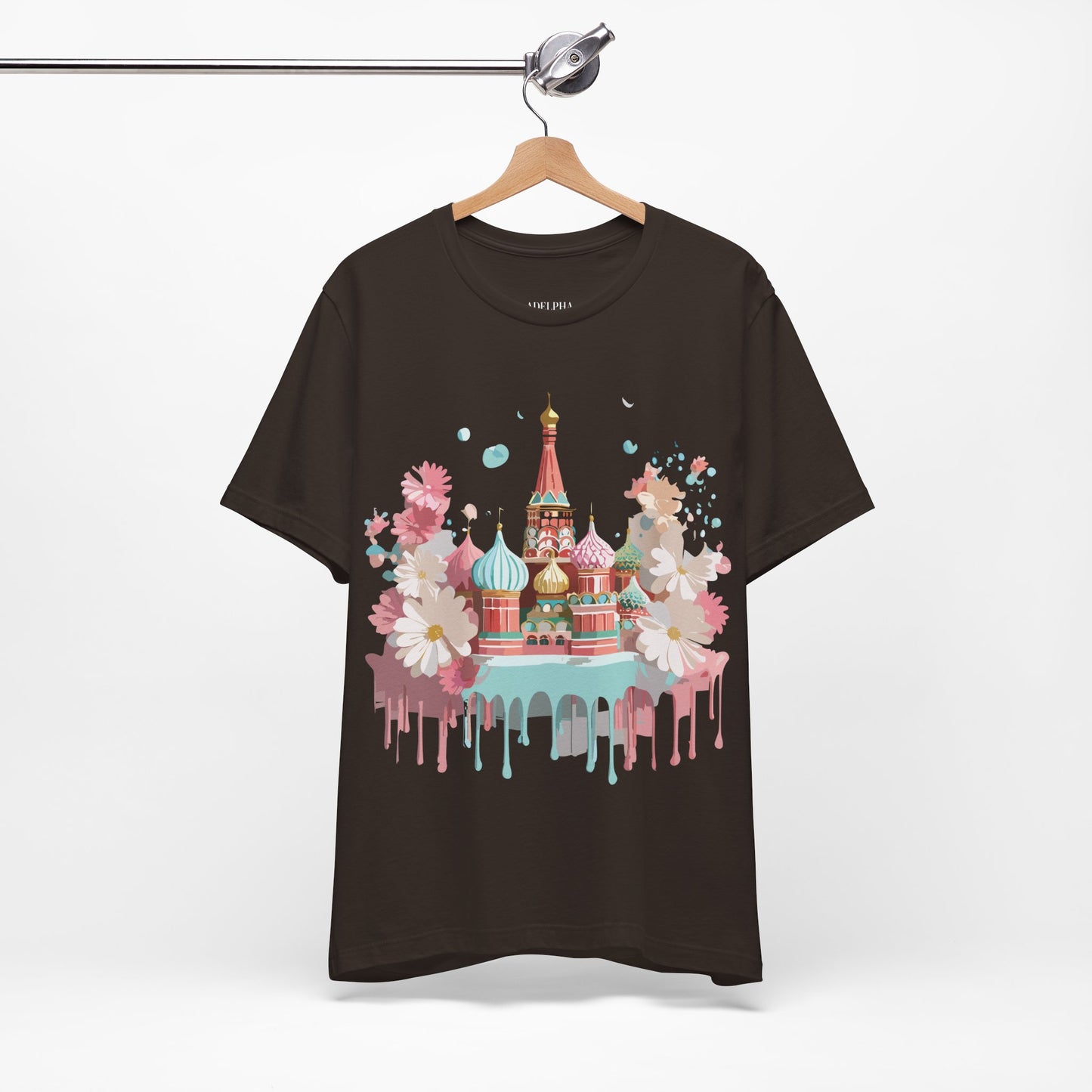 Natural Cotton Tee Shirt - Beautiful Places Collection - Moscow Printify